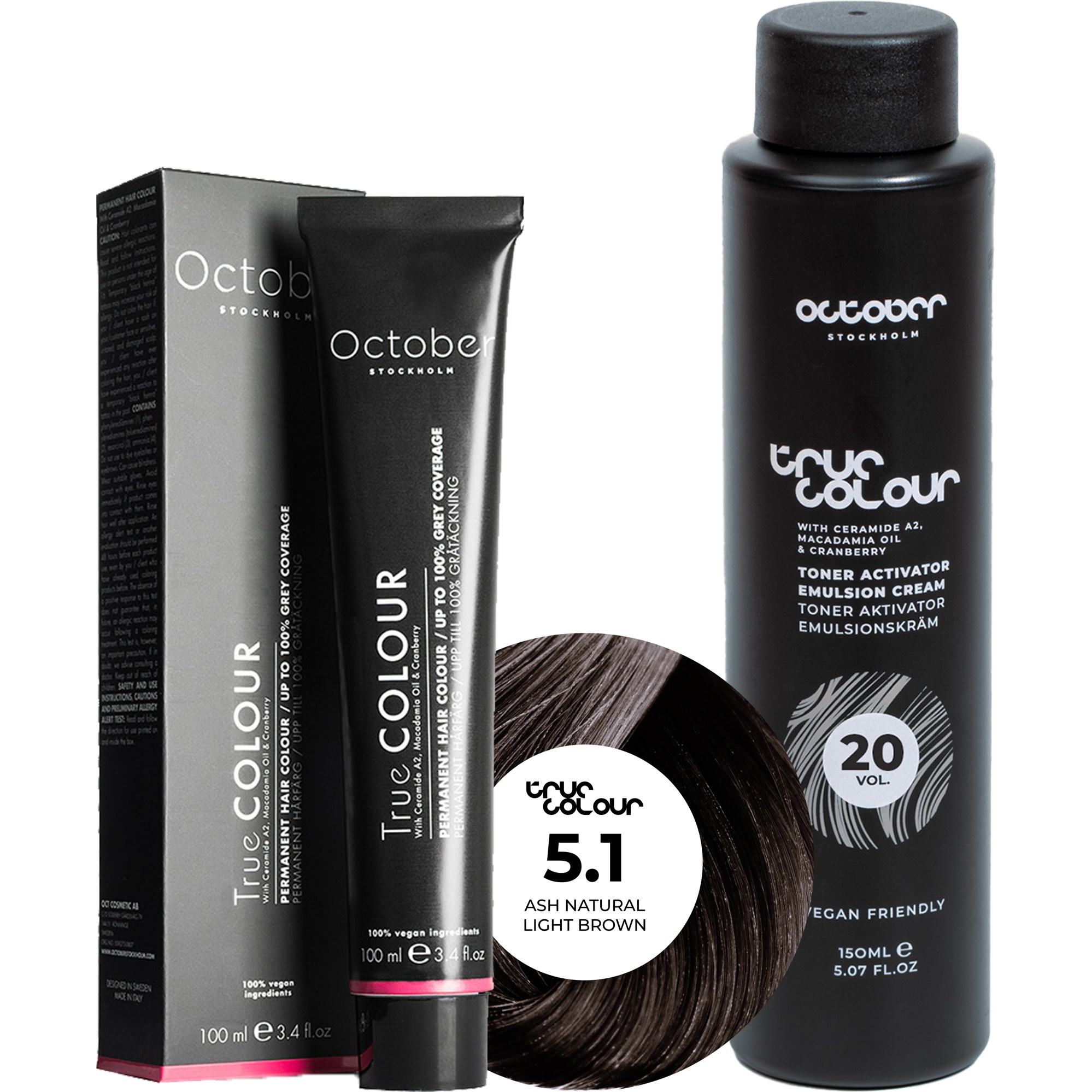 October Stockholm True Colour 20 Vol Colour Activator 150 ml & Co