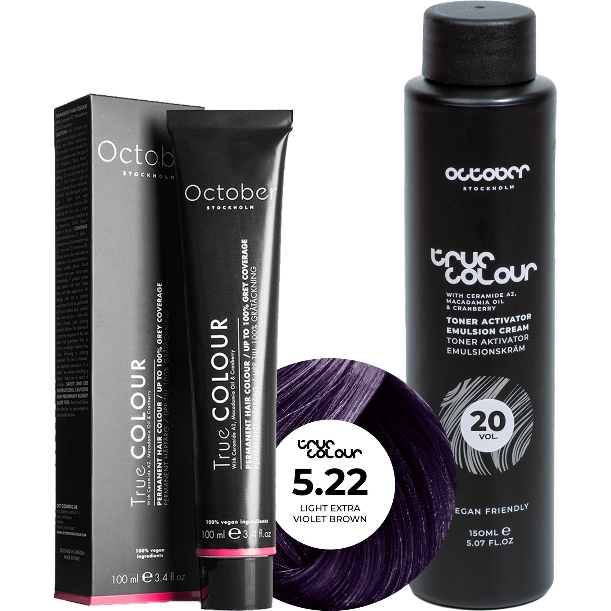 October Stockholm True Colour 20 Vol Colour Activator 150 ml & Co