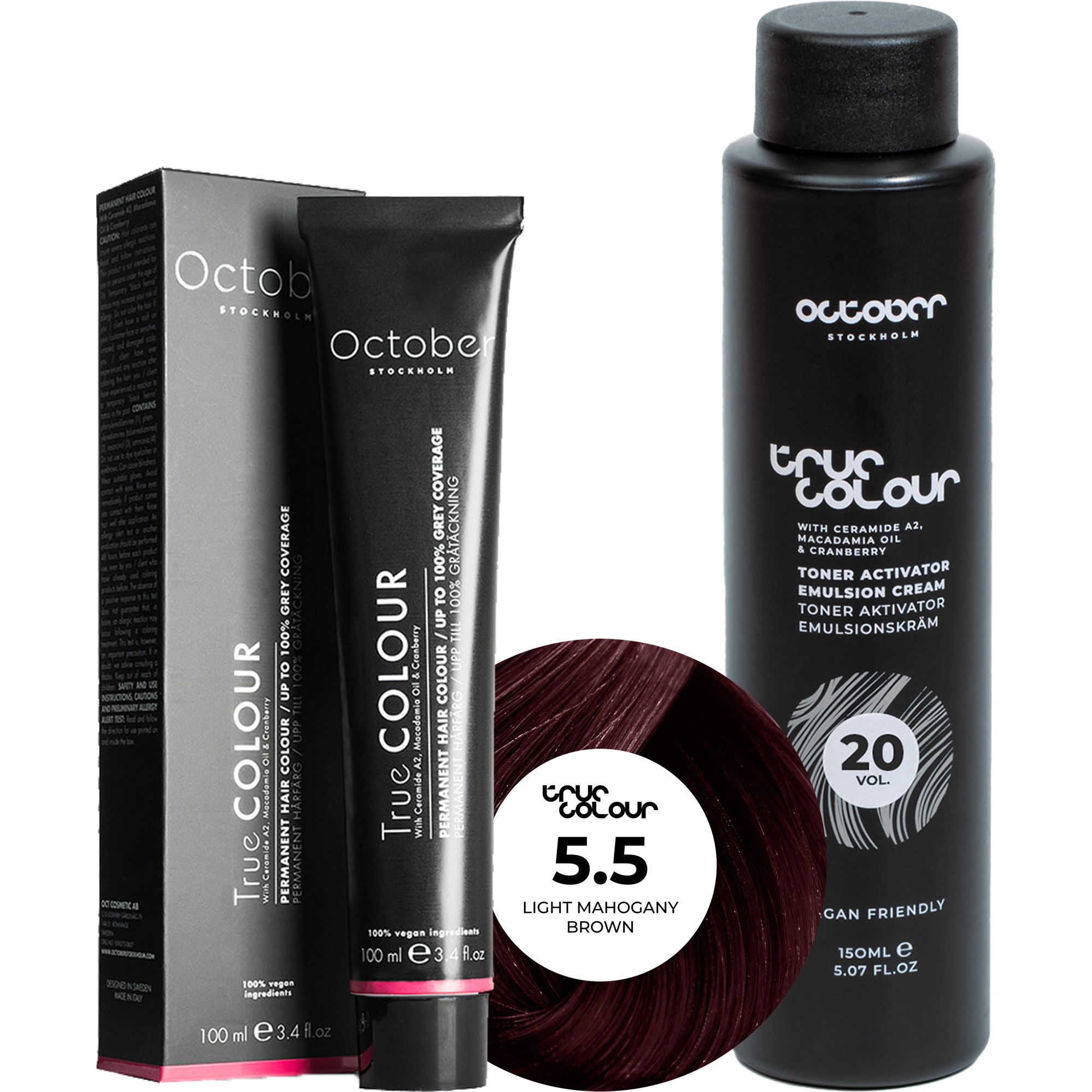 October Stockholm True Colour 20 Vol Colour Activator 150 ml & Co