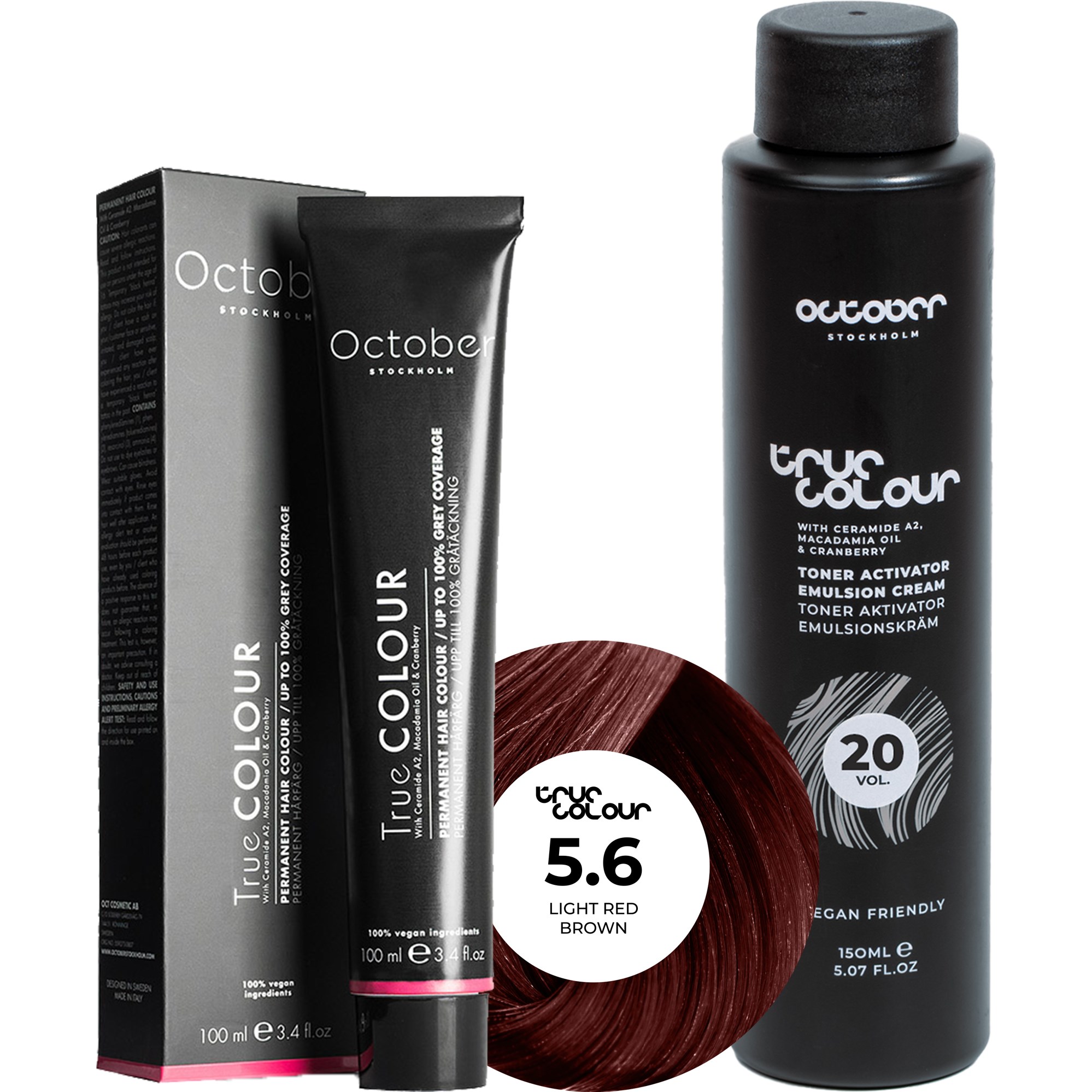 October Stockholm True Colour 20 Vol Colour Activator 150 ml & Co