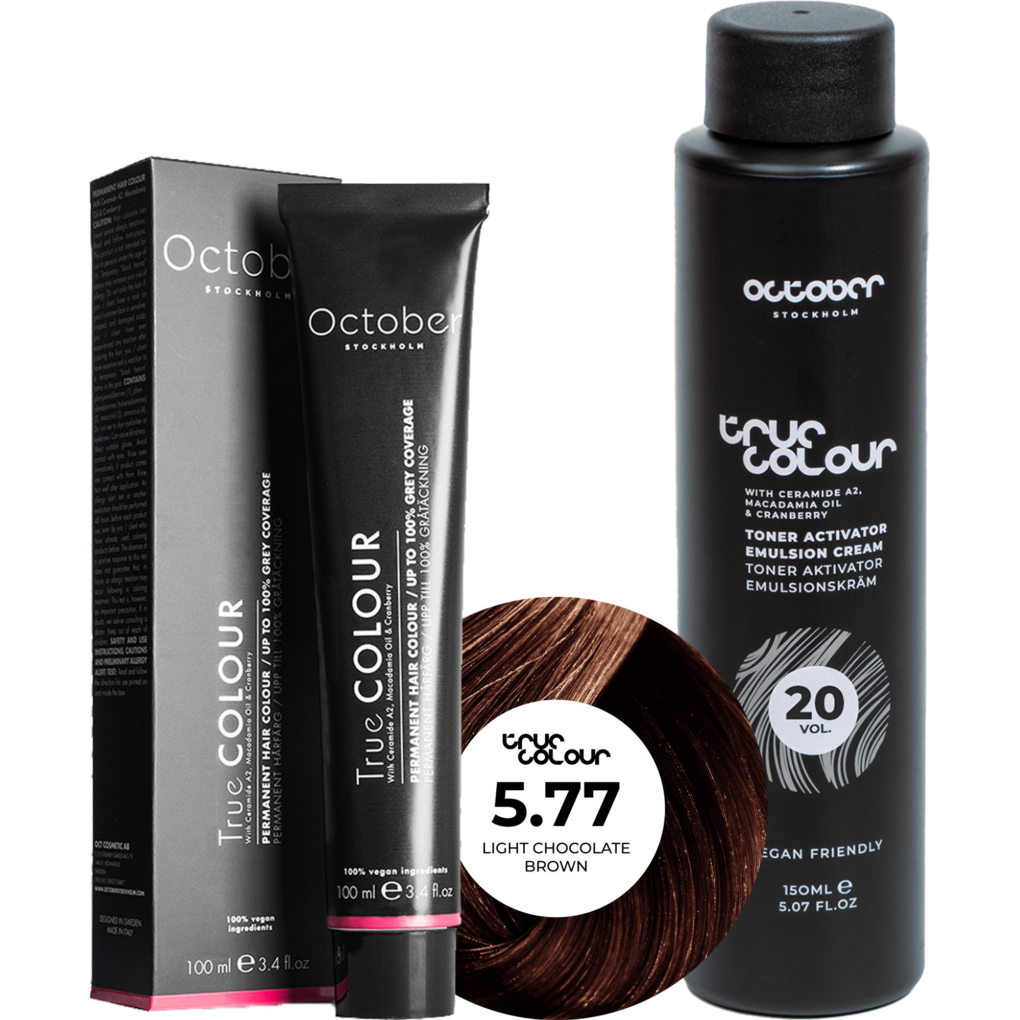 October Stockholm True Colour 20 Vol Colour Activator 150 ml & Co