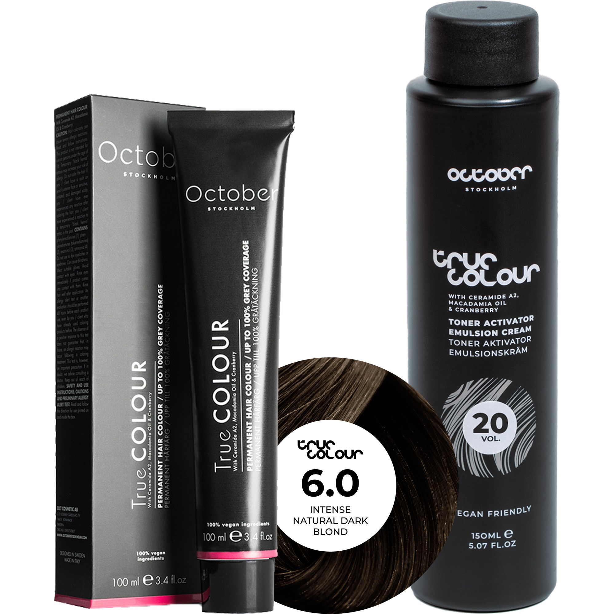 October Stockholm True Colour 20 Vol Colour Activator 150 ml & Co