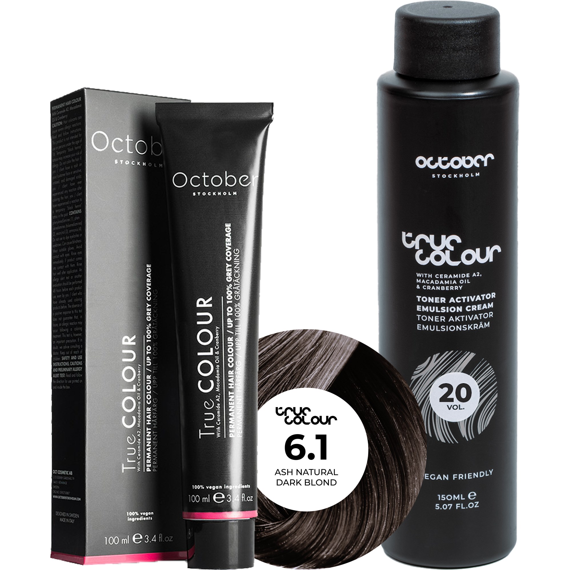October Stockholm True Colour 20 Vol Colour Activator 150 ml & Co