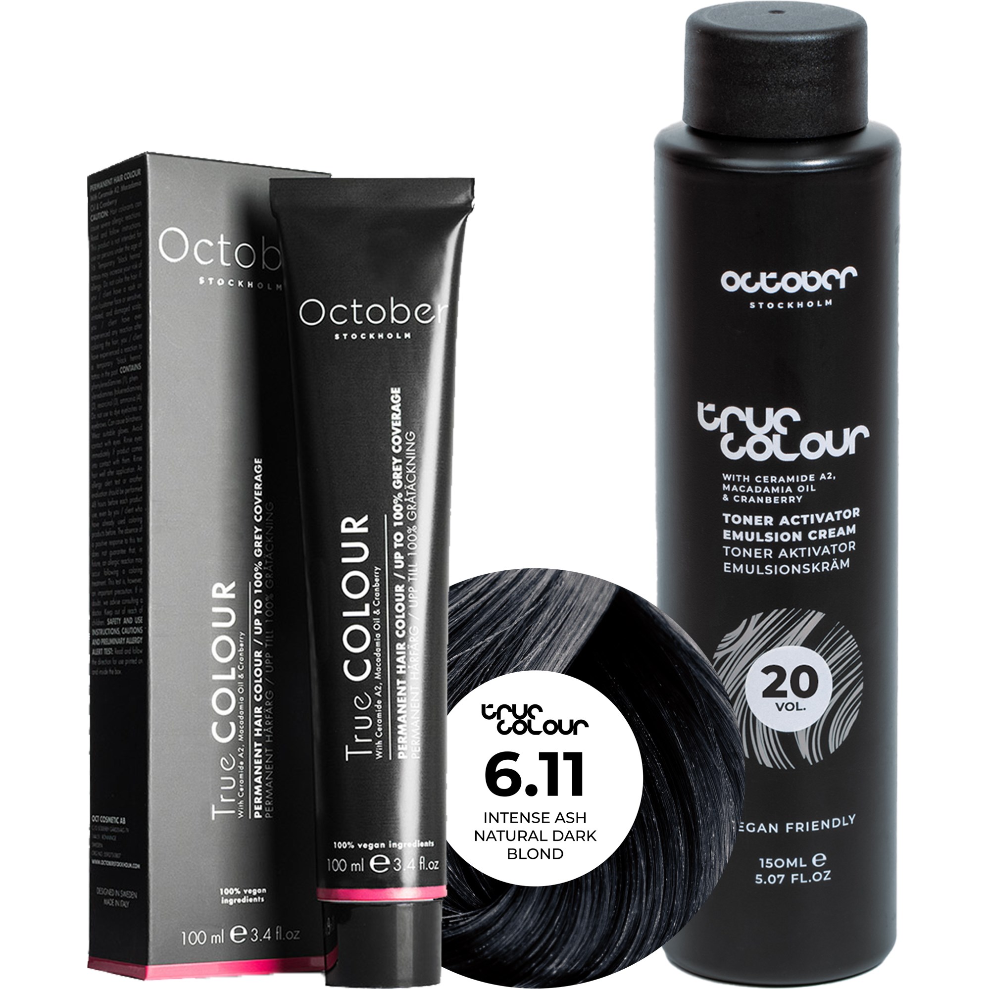 October Stockholm True Colour 20 Vol Colour Activator 150 ml & Co