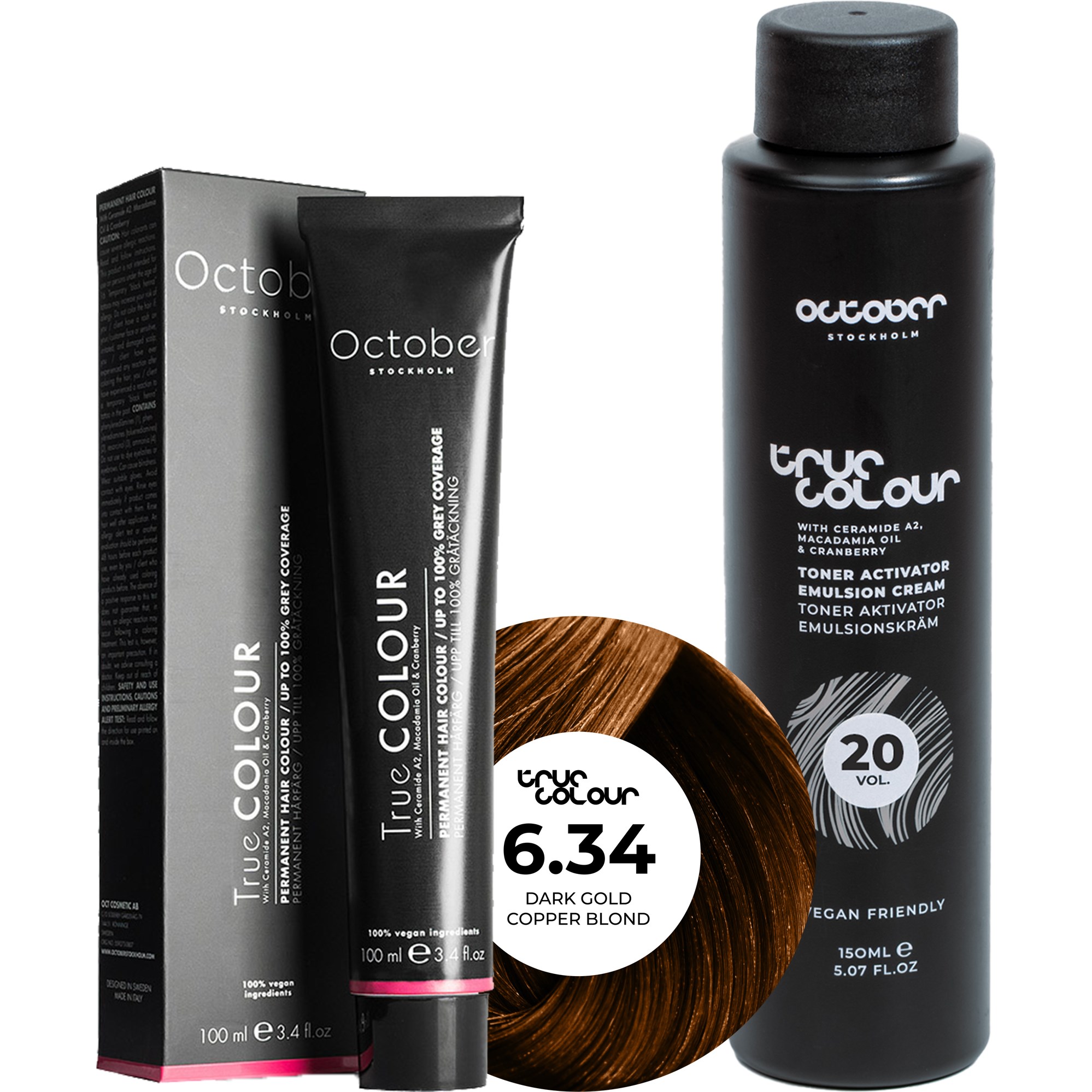 October Stockholm True Colour 20 Vol Colour Activator 150 ml & Co