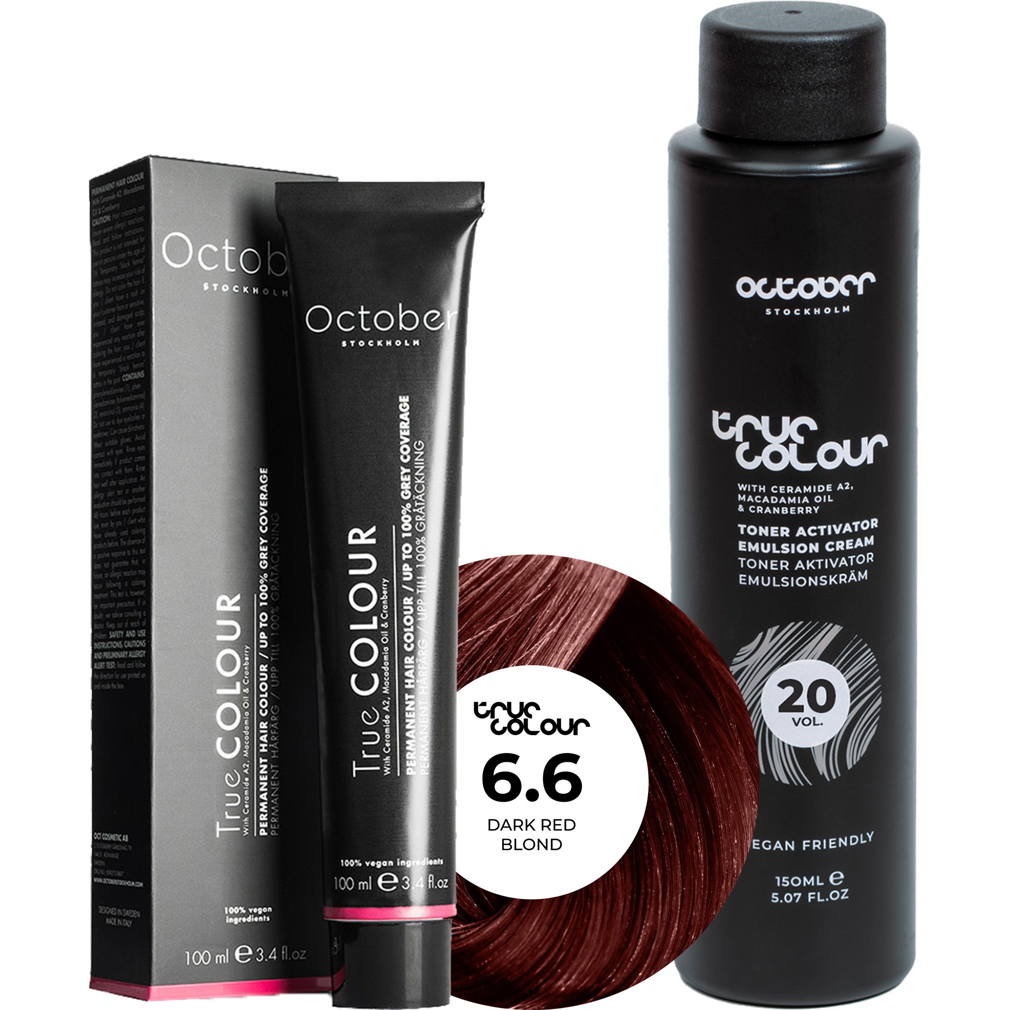 October Stockholm True Colour 20 Vol Colour Activator 150 ml & Co