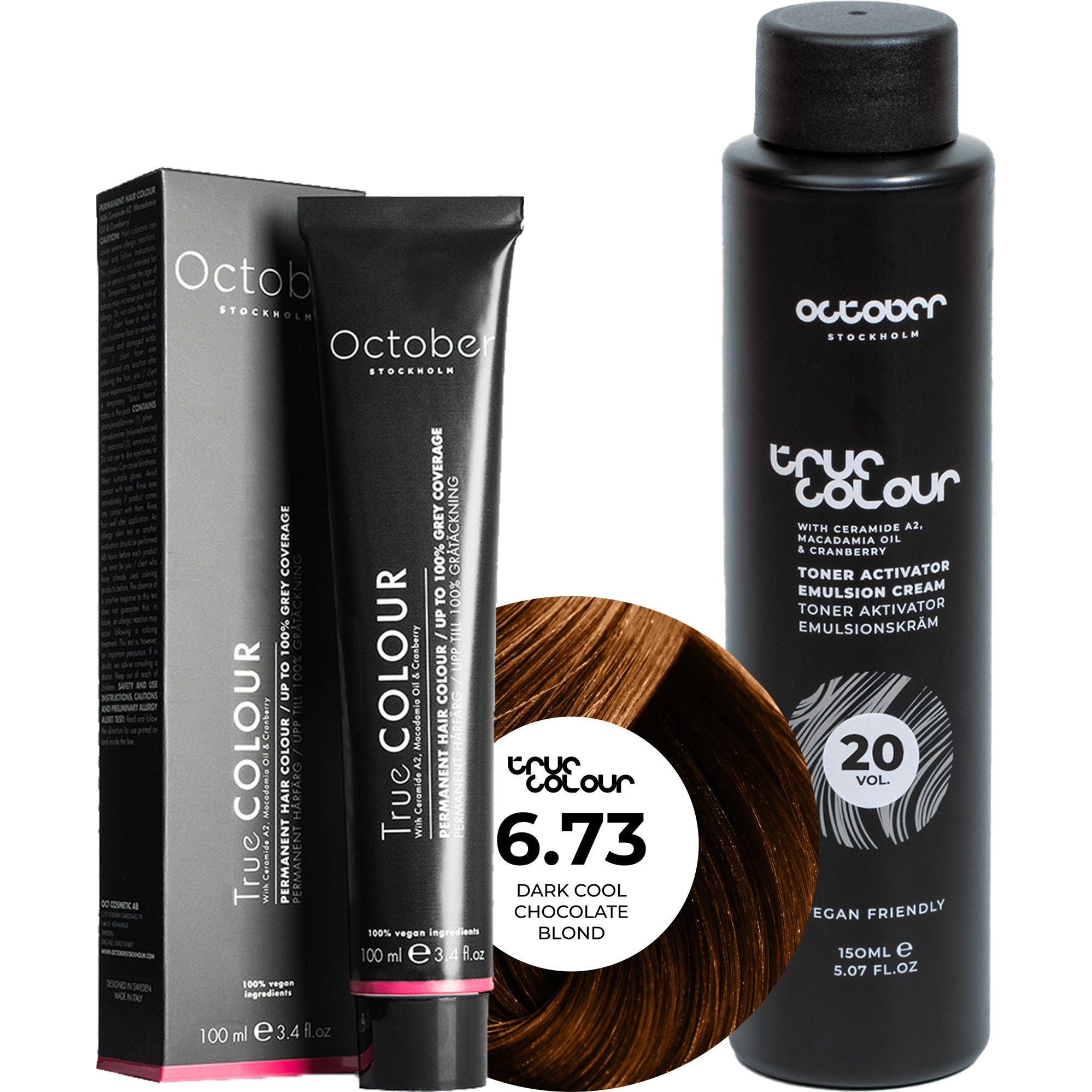 October Stockholm True Colour 20 Vol Colour Activator 150 ml & Co
