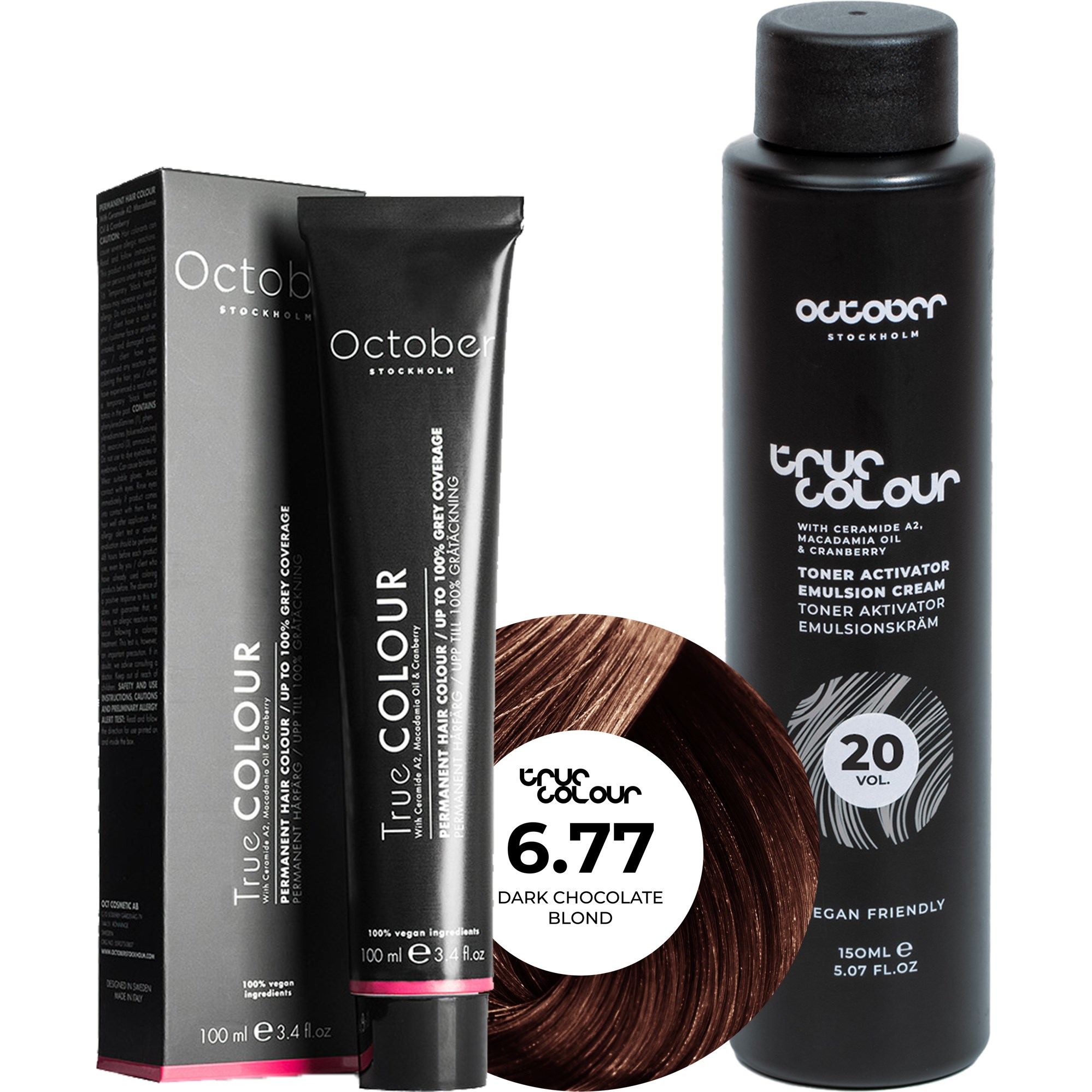 October Stockholm True Colour 20 Vol Colour Activator 150 ml & Co