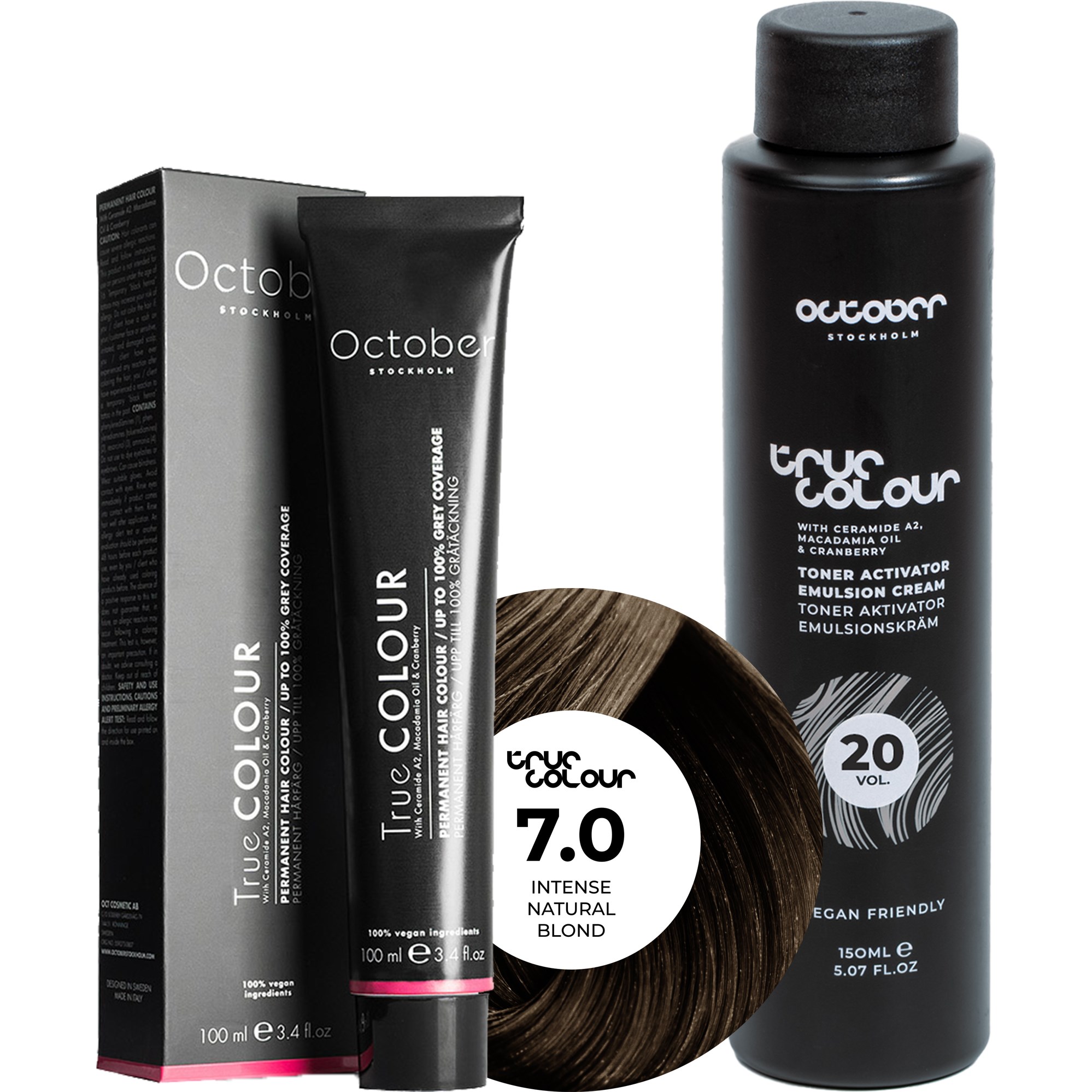 October Stockholm True Colour 20 Vol Colour Activator 150 ml & Co