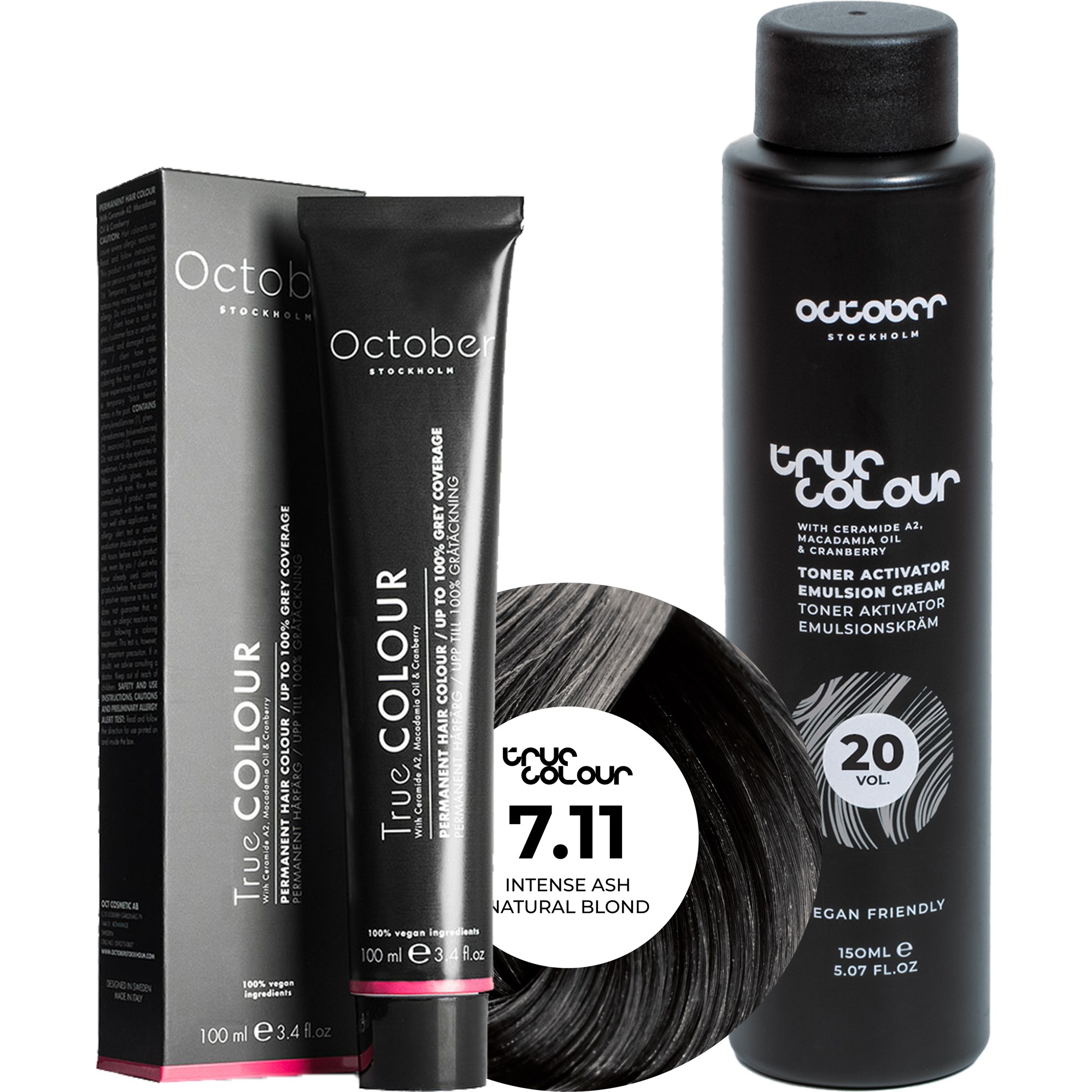 October Stockholm True Colour 20 Vol Colour Activator 150 ml & Co
