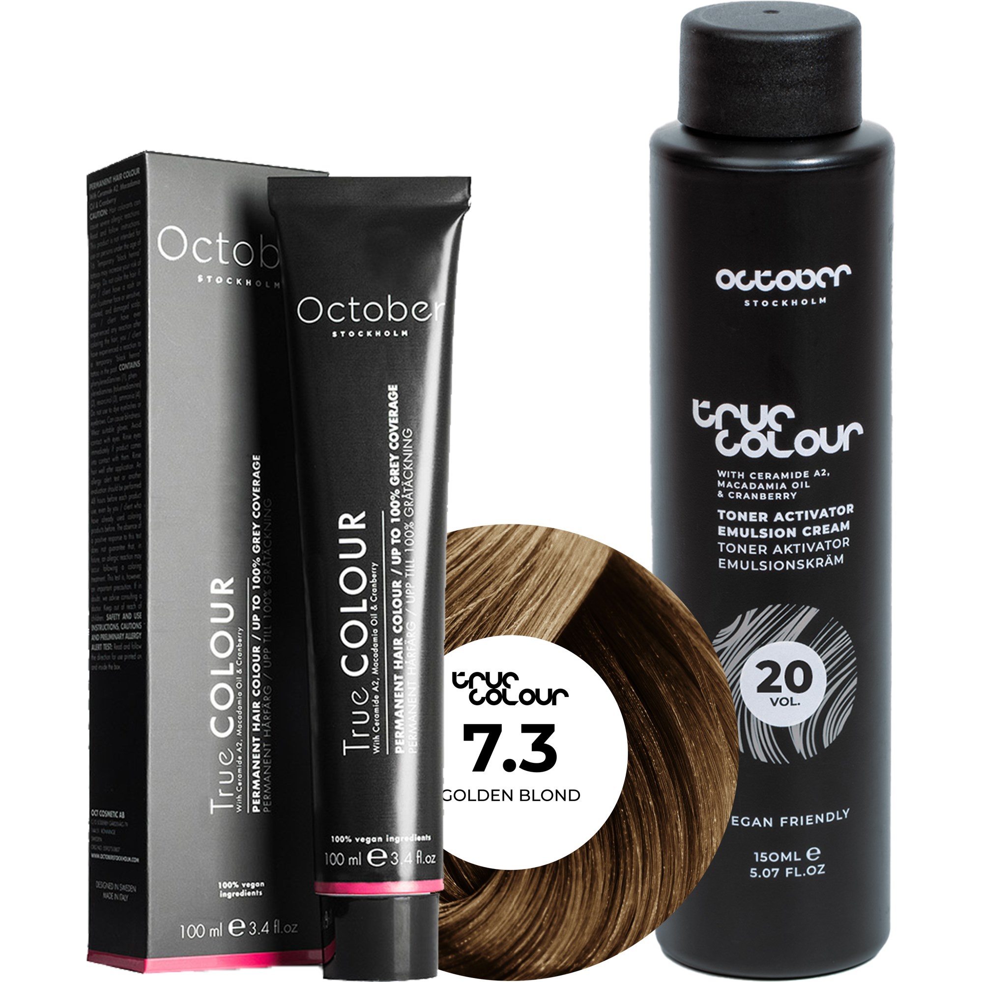October Stockholm True Colour 20 Vol Colour Activator 150 ml & Co
