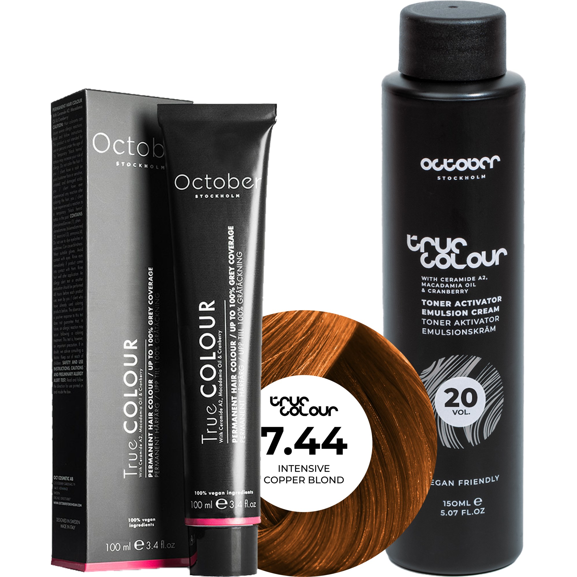 October Stockholm True Colour 20 Vol Colour Activator 150 ml & Co