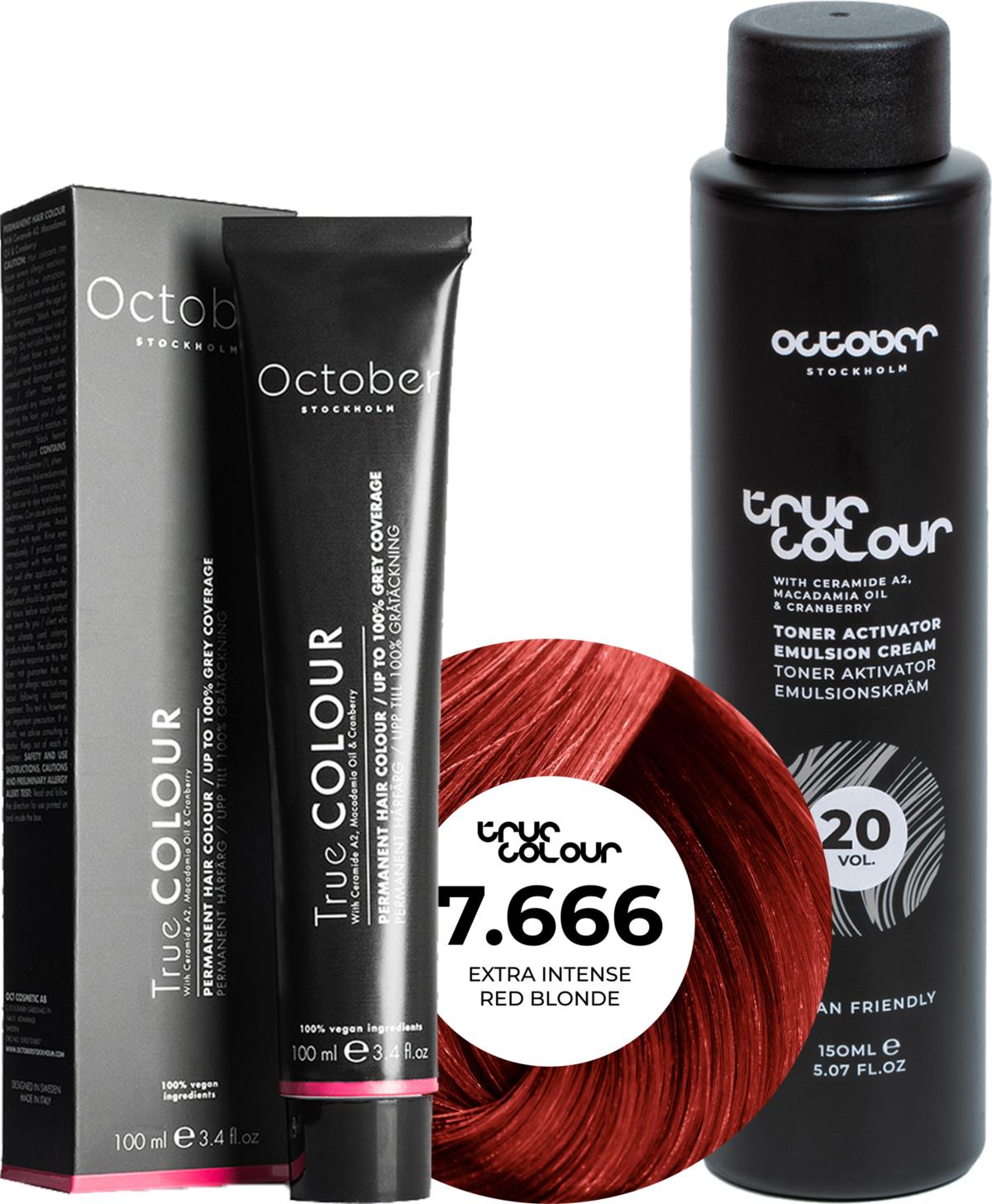 October Stockholm True Colour 20 Vol Colour Activator 150 ml & Colour ...