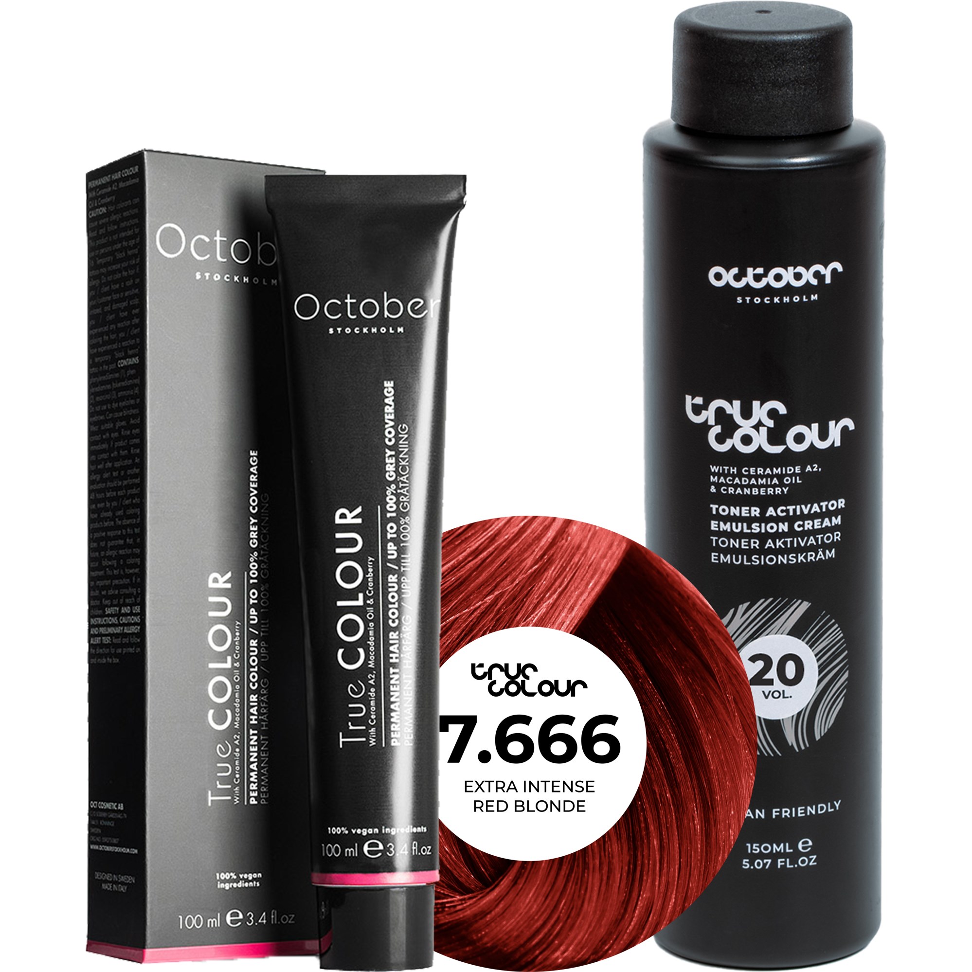 October Stockholm True Colour 20 Vol Colour Activator 150 ml & Co