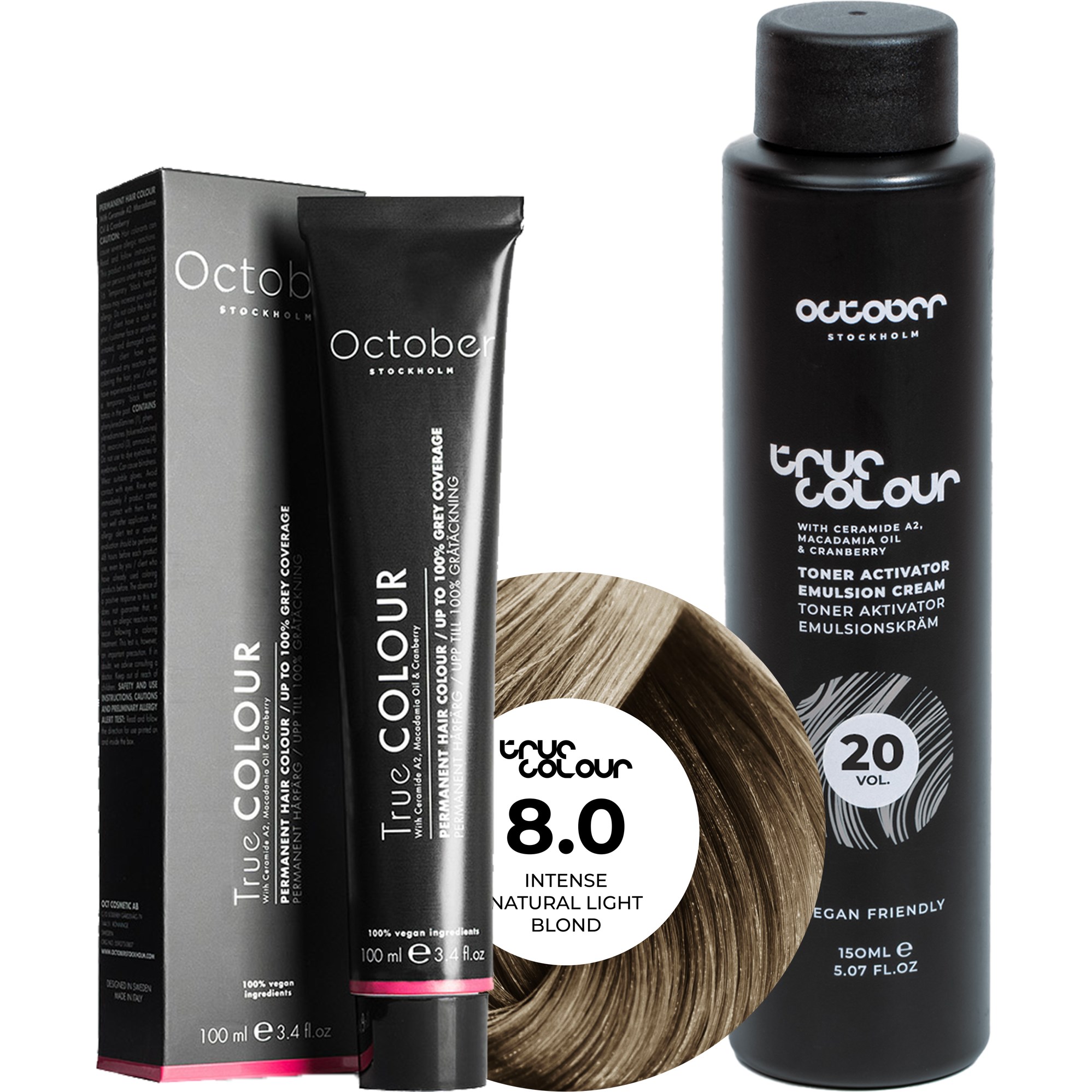 October Stockholm True Colour 20 Vol Colour Activator 150 ml & Co