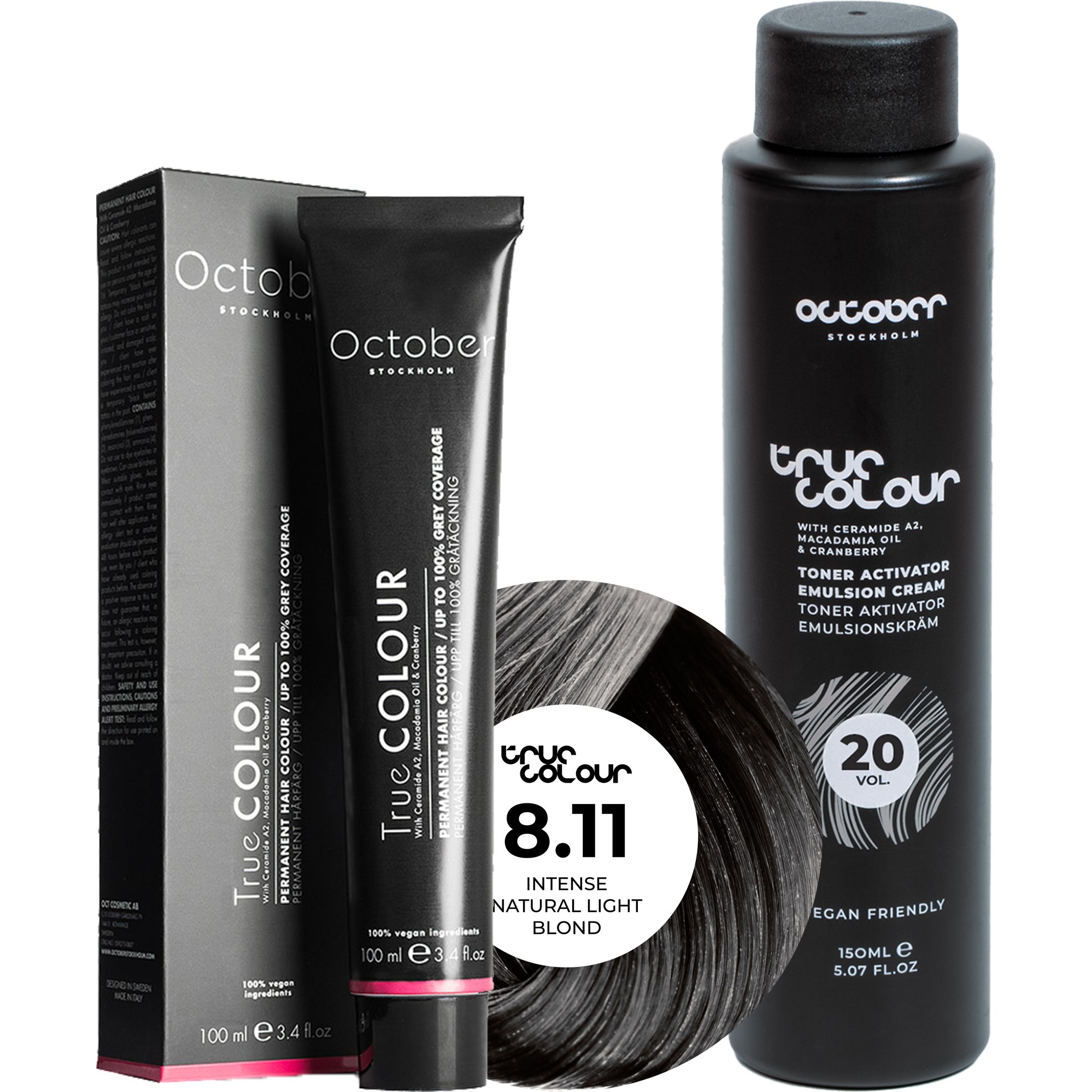 October Stockholm True Colour 20 Vol Colour Activator 150 ml & Co