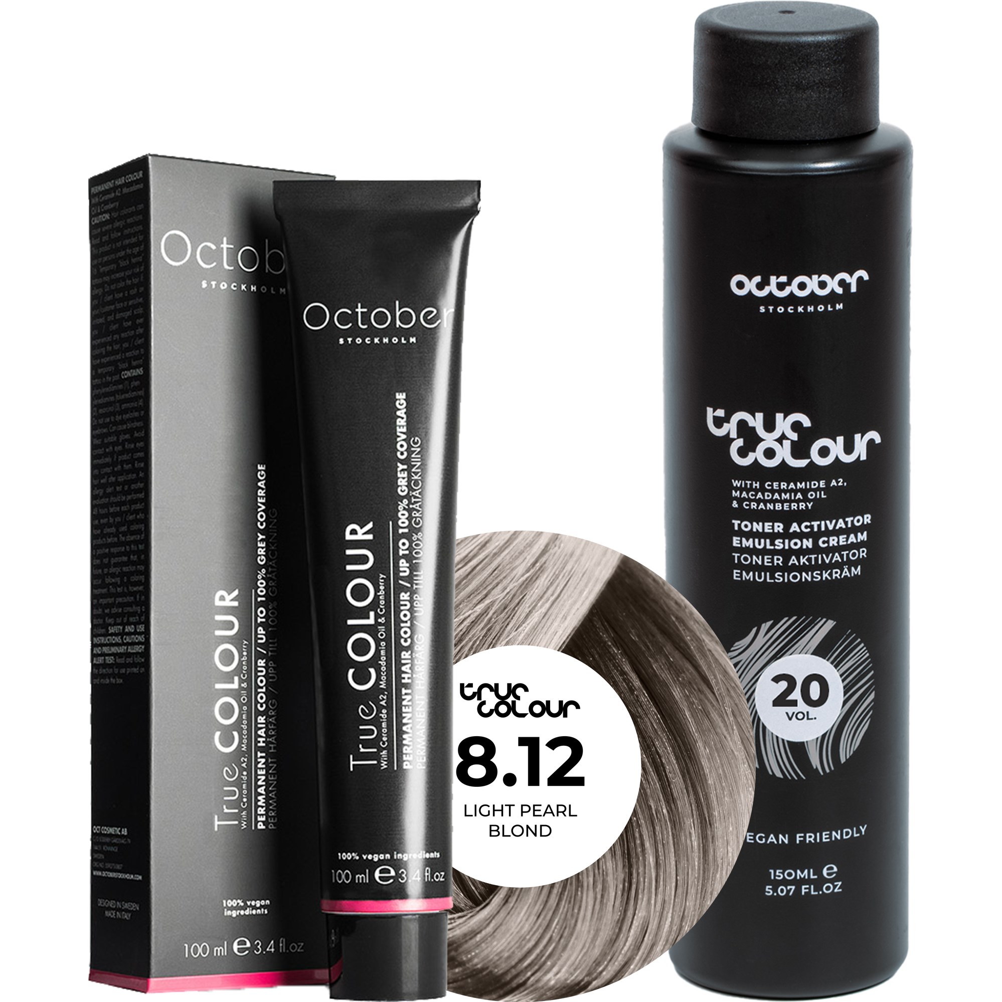 October Stockholm True Colour 20 Vol Colour Activator 150 ml & Co