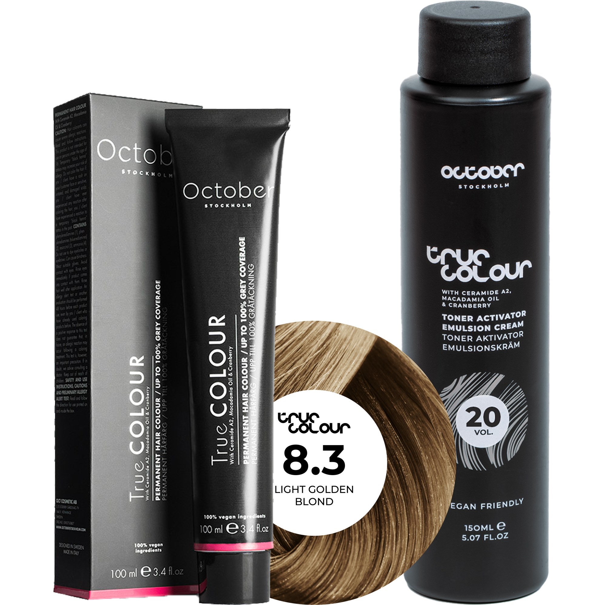 October Stockholm True Colour 20 Vol Colour Activator 150 ml & Co