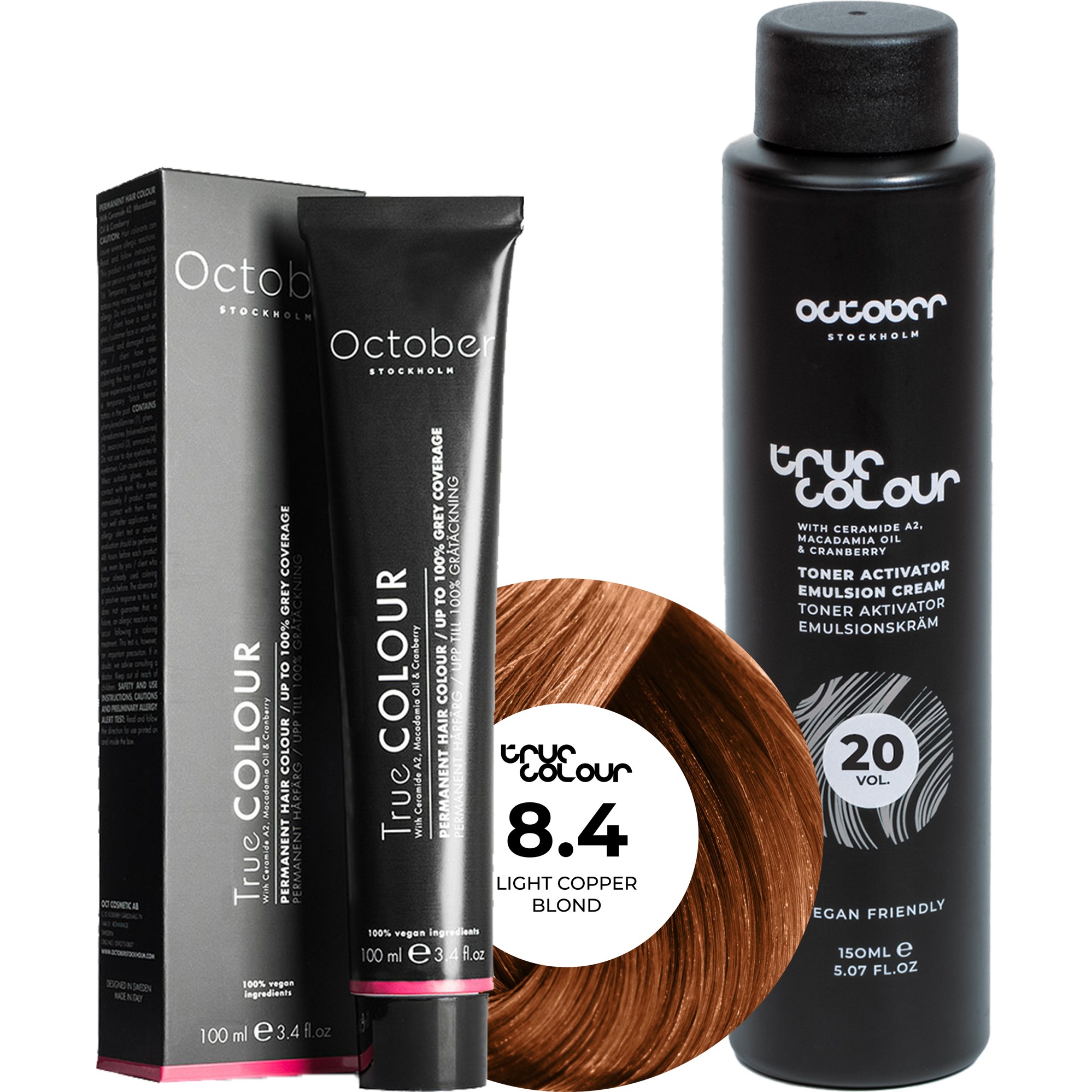 October Stockholm True Colour 20 Vol Colour Activator 150 ml & Co