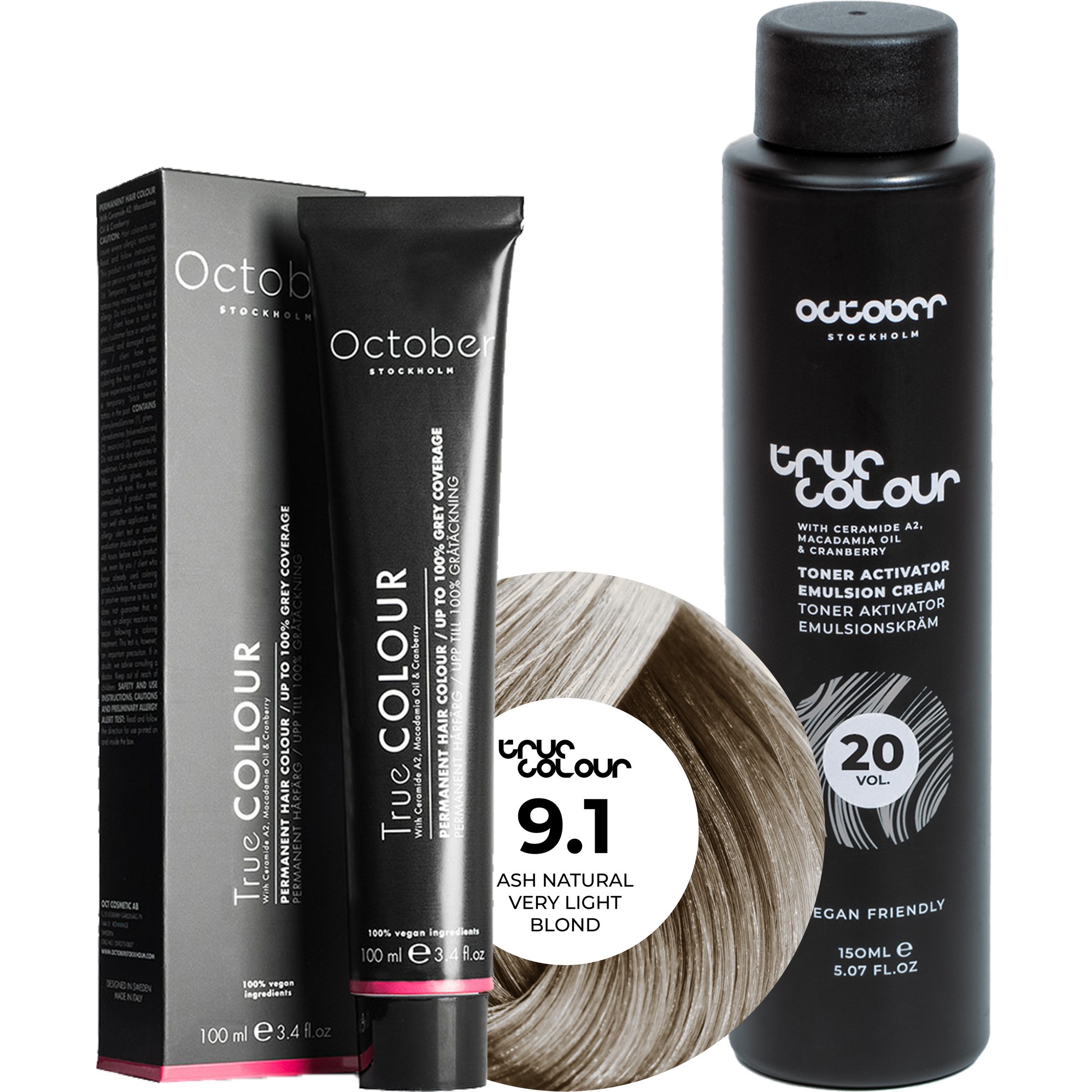 October Stockholm True Colour 20 Vol Colour Activator 150 ml & Co