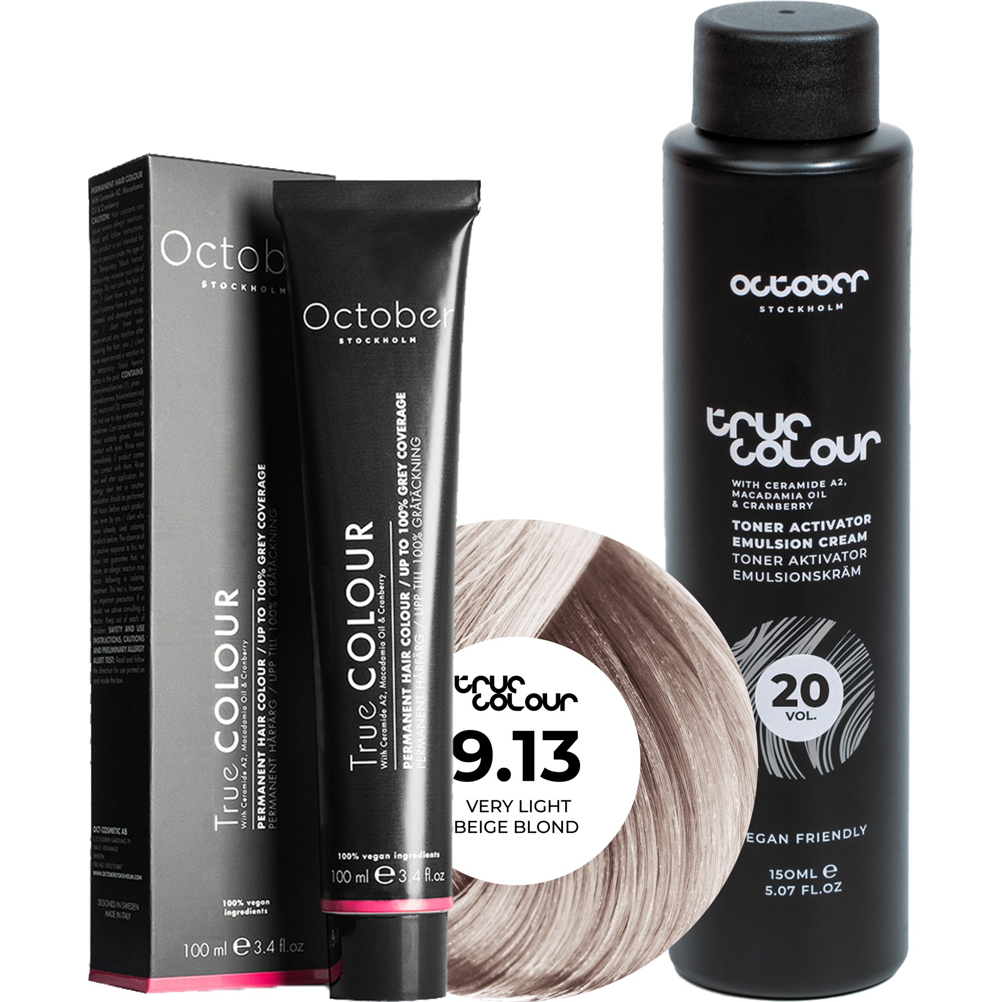October Stockholm True Colour 20 Vol Colour Activator 150 ml & Co