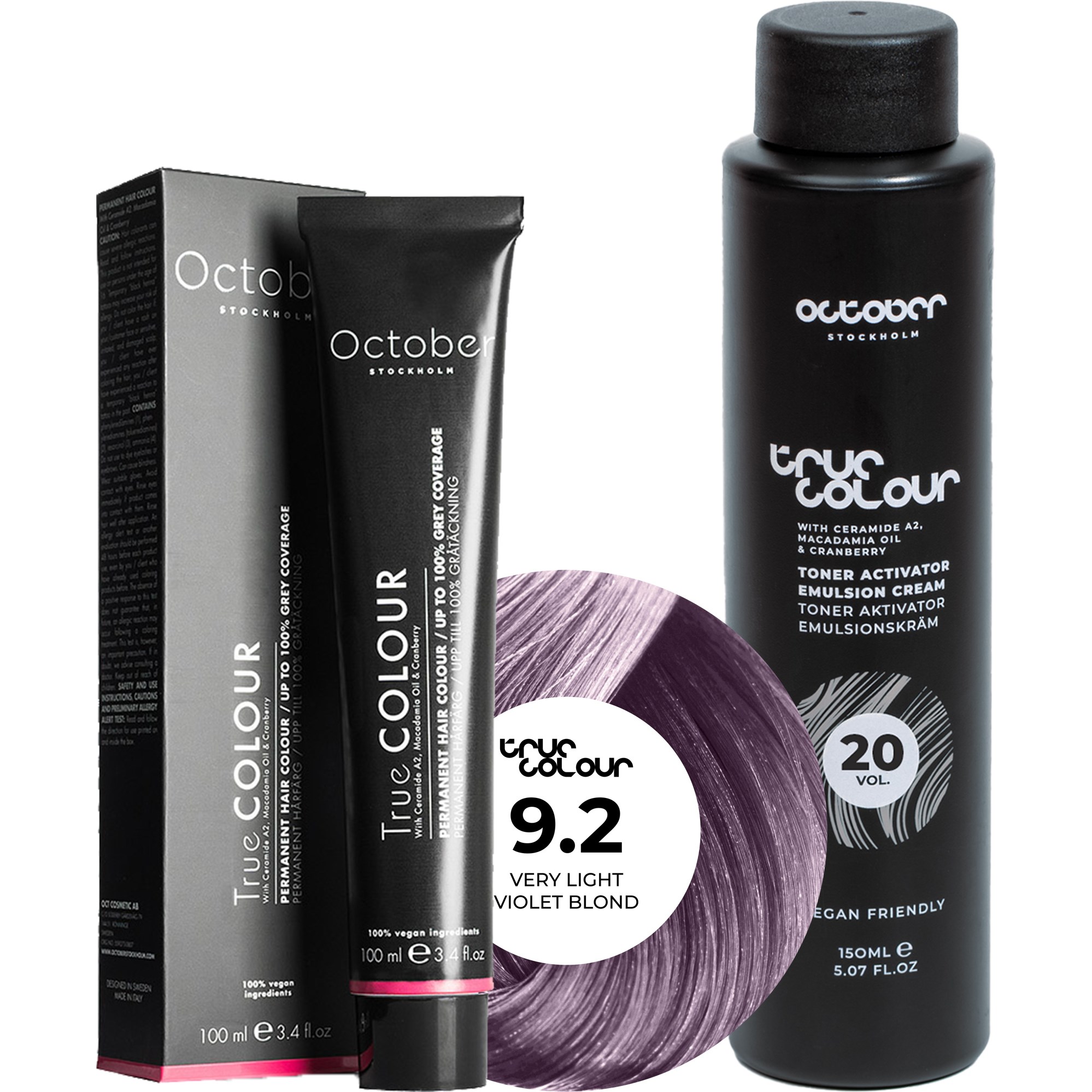 October Stockholm True Colour 20 Vol Colour Activator 150 ml & Co