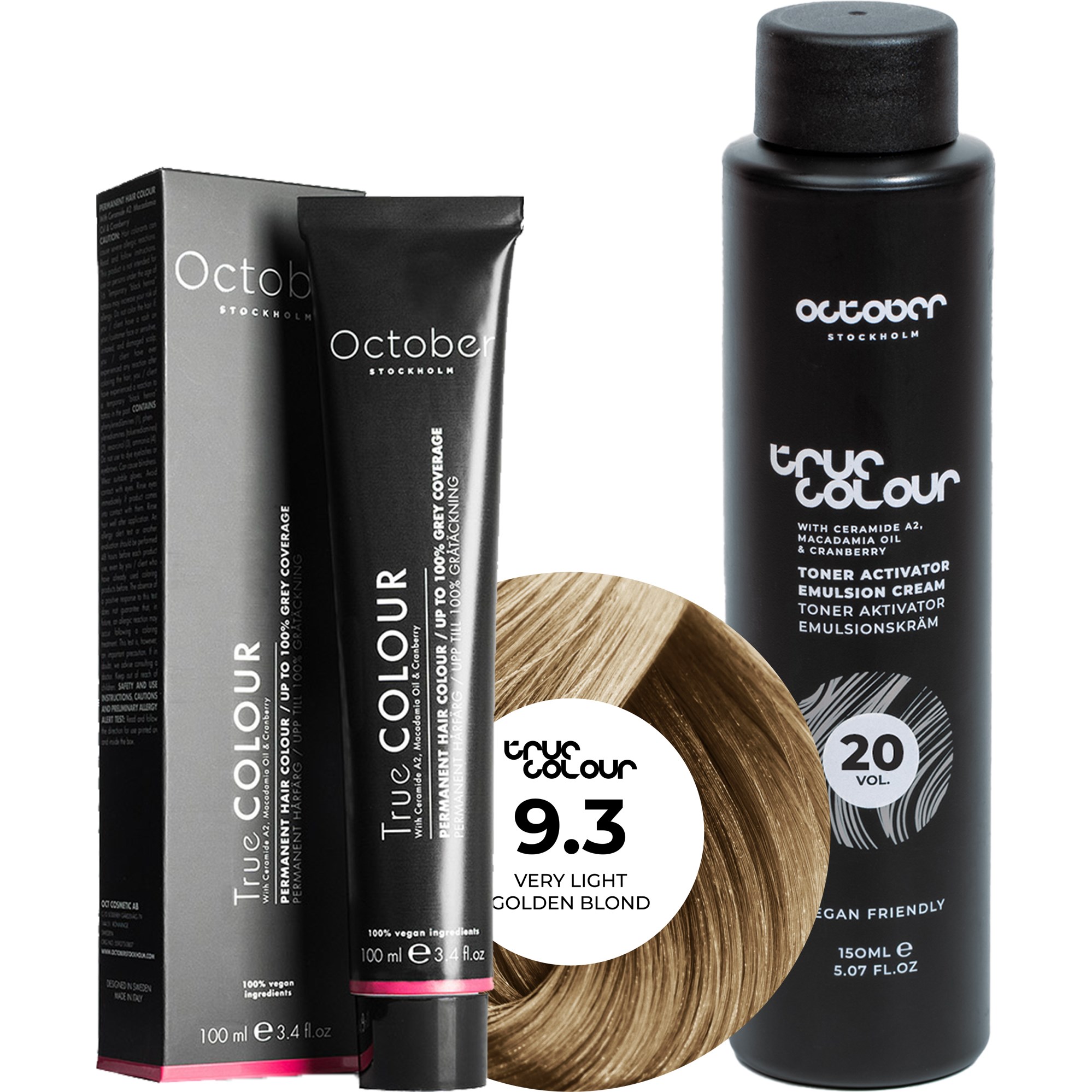 October Stockholm True Colour 20 Vol Colour Activator 150 ml & Co