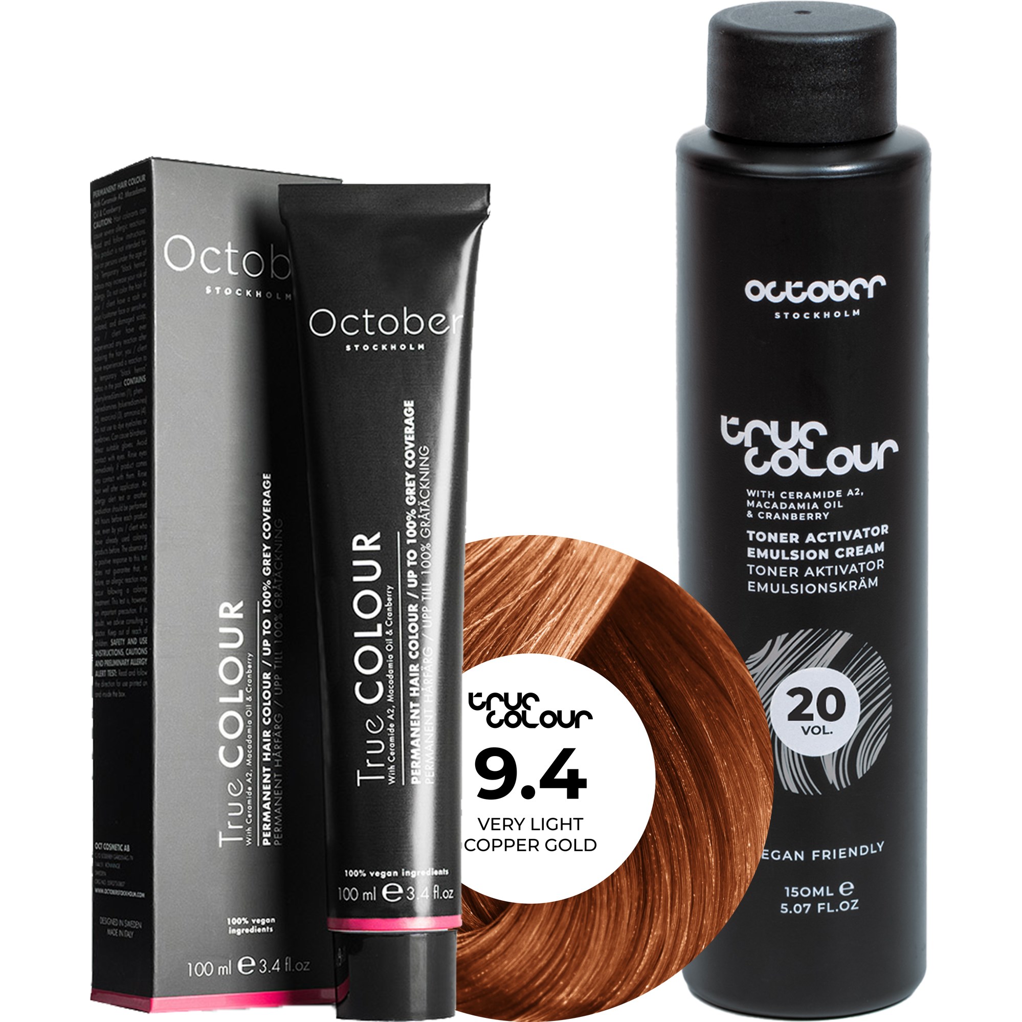 October Stockholm True Colour 20 Vol Colour Activator 150 ml & Co