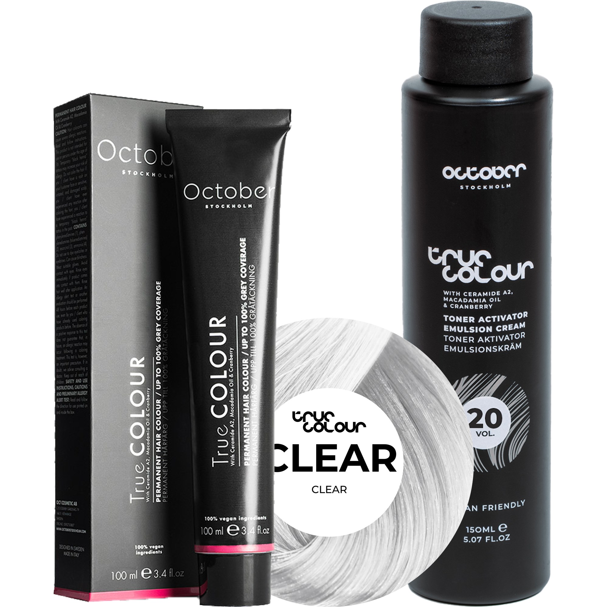 October Stockholm True Colour 20 Vol Colour Activator 150 ml & Co