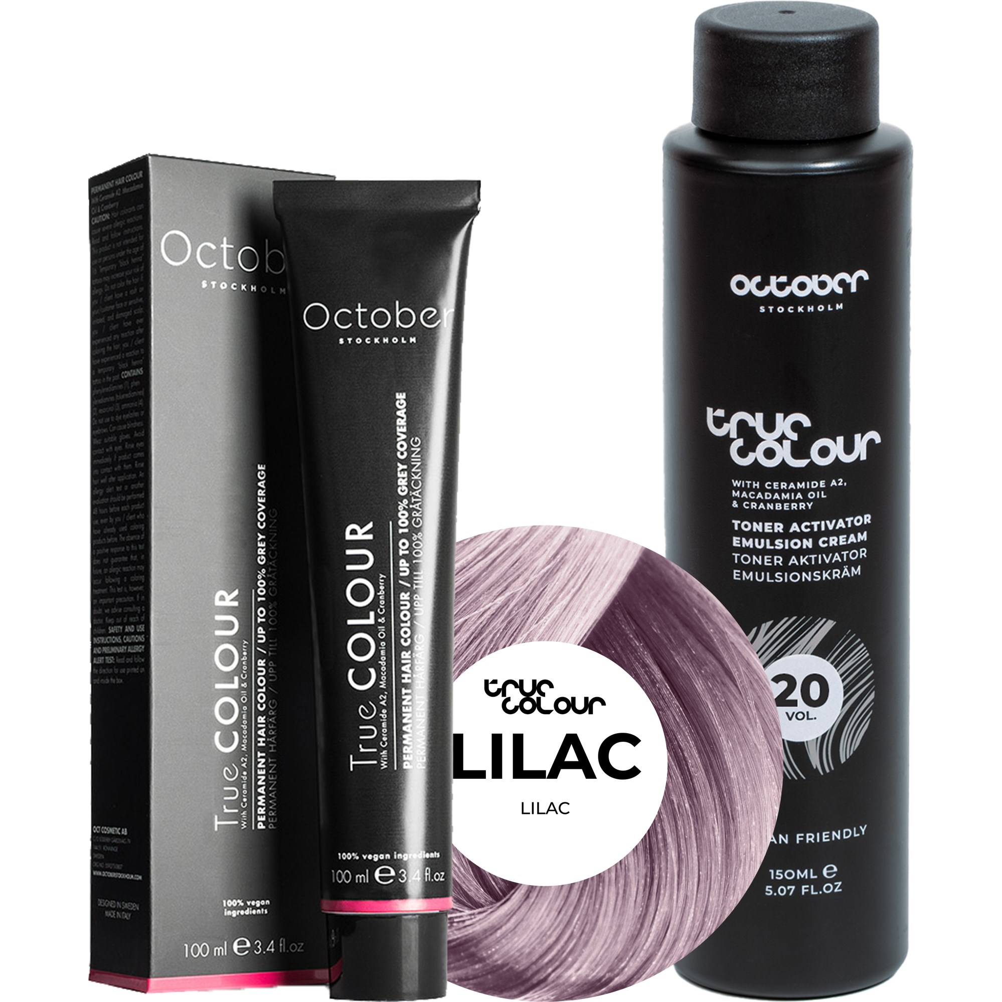 October Stockholm True Colour 20 Vol Colour Activator 150 ml & Co