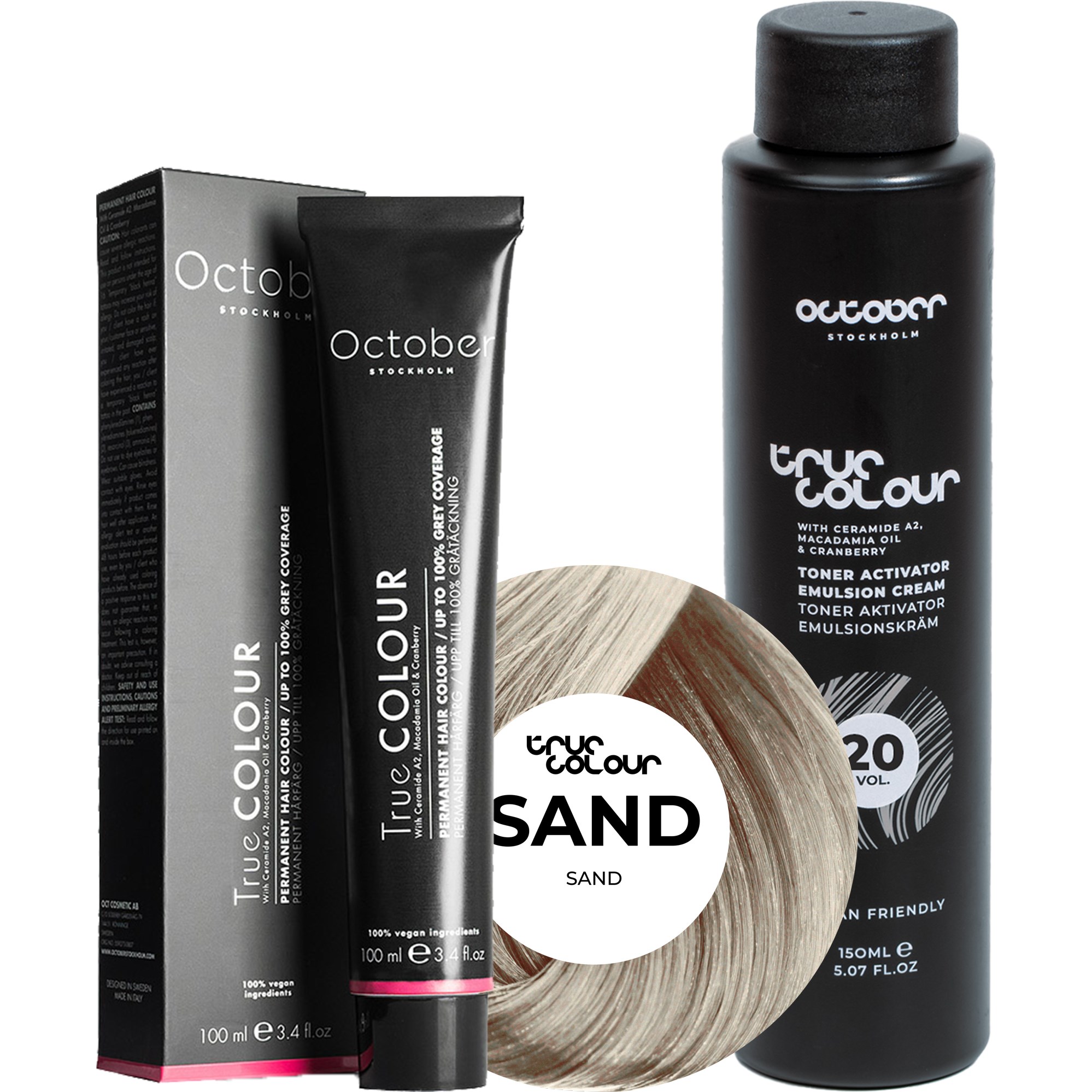 October Stockholm True Colour 20 Vol Colour Activator 150 ml & Co