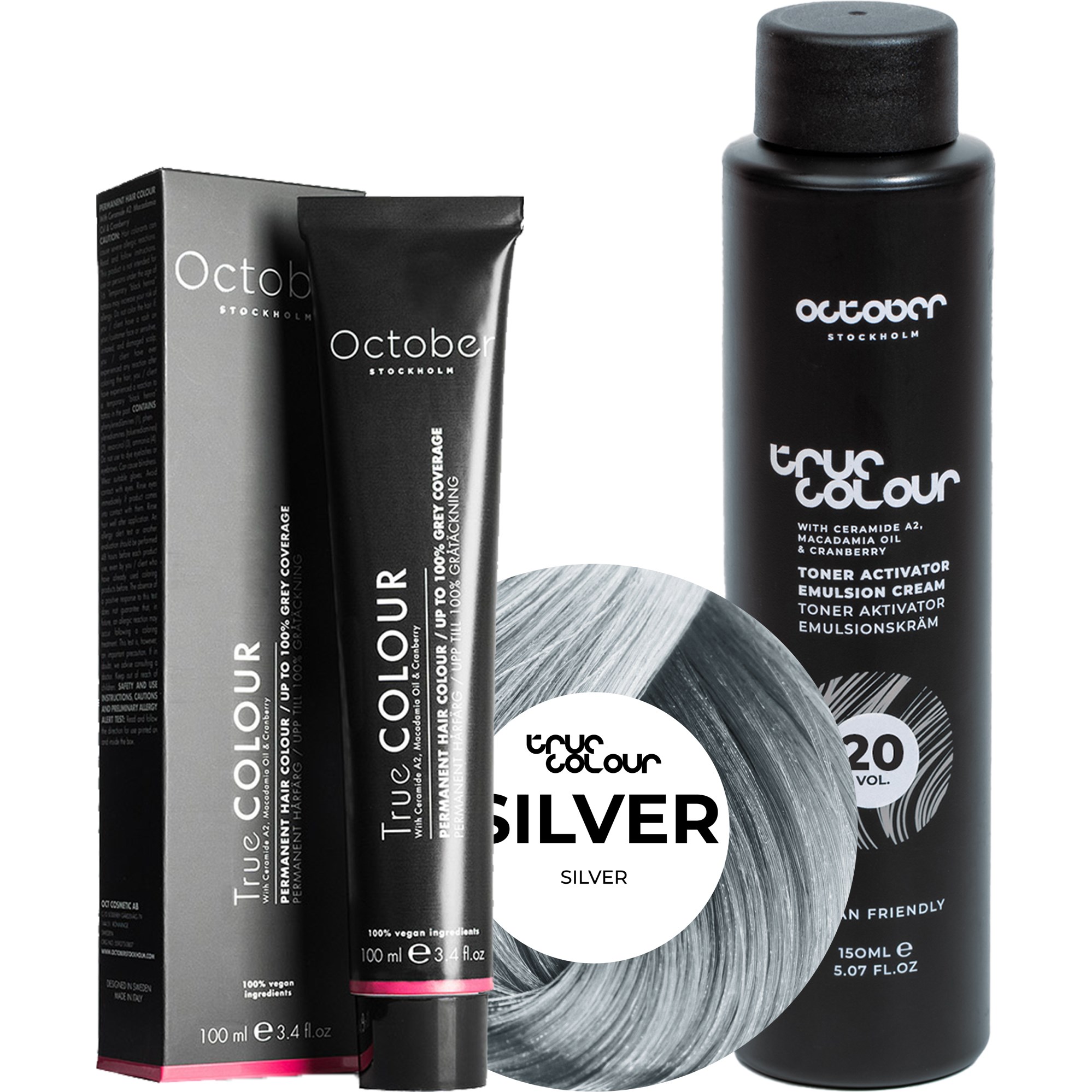 October Stockholm True Colour 20 Vol Colour Activator 150 ml & Co