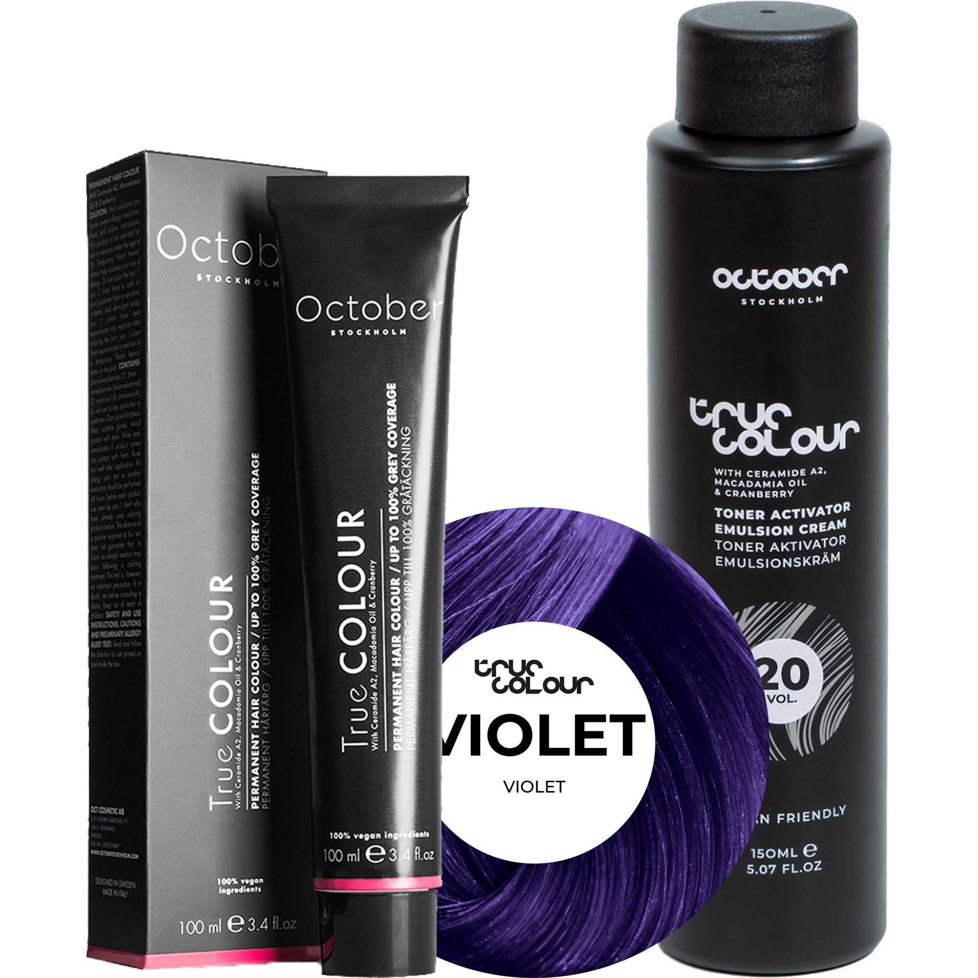 October Stockholm True Colour 20 Vol Colour Activator 150 ml & Co
