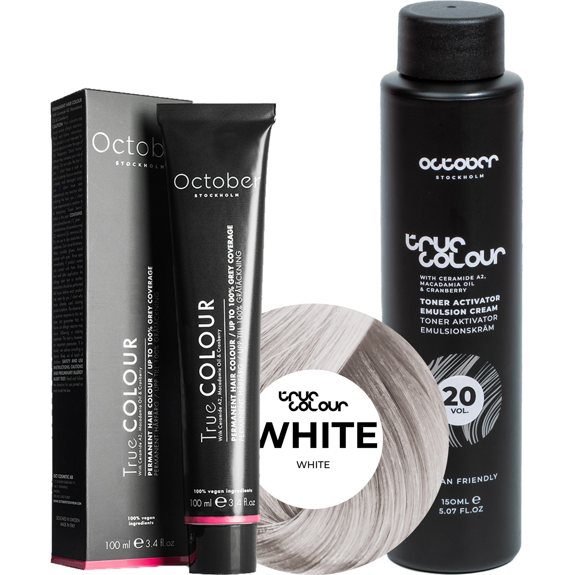 October Stockholm True Colour 20 Vol Colour Activator 150 ml & Co