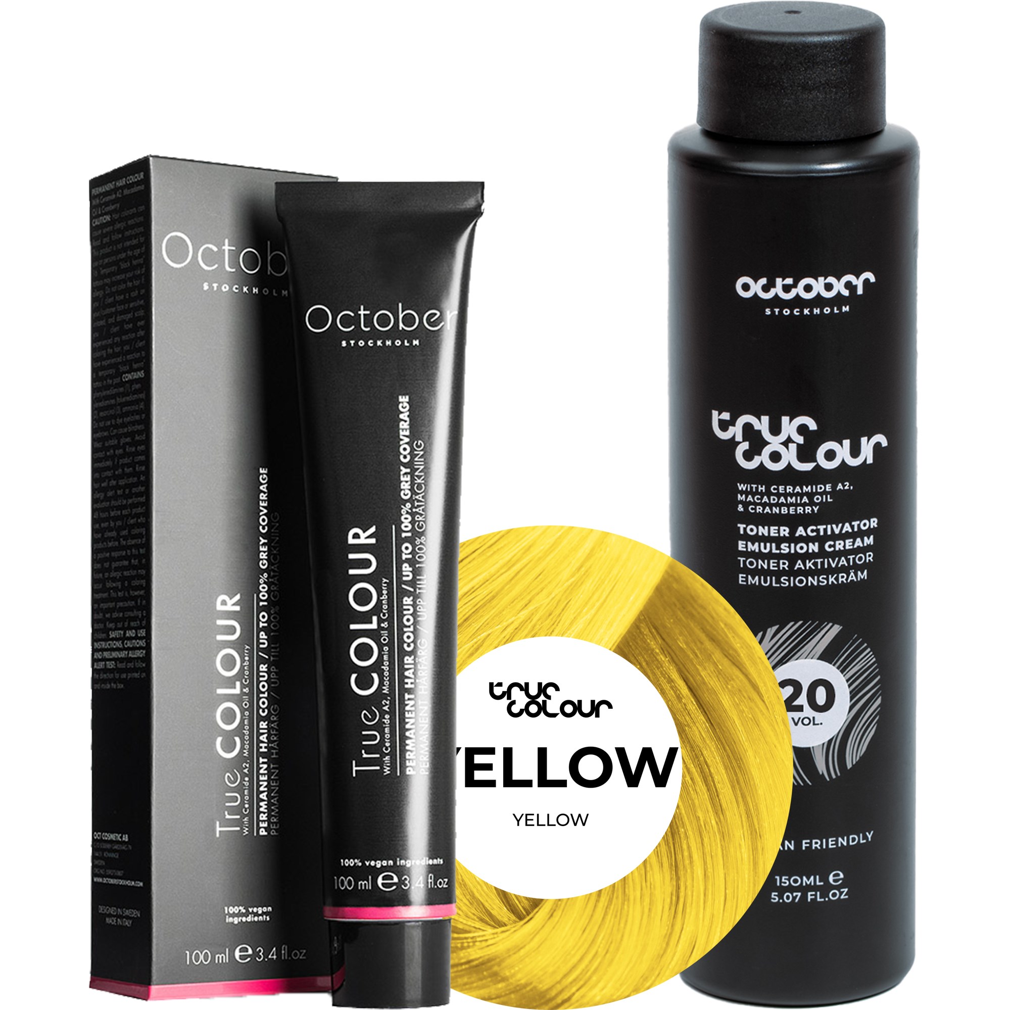 October Stockholm True Colour 20 Vol Colour Activator 150 ml & Co