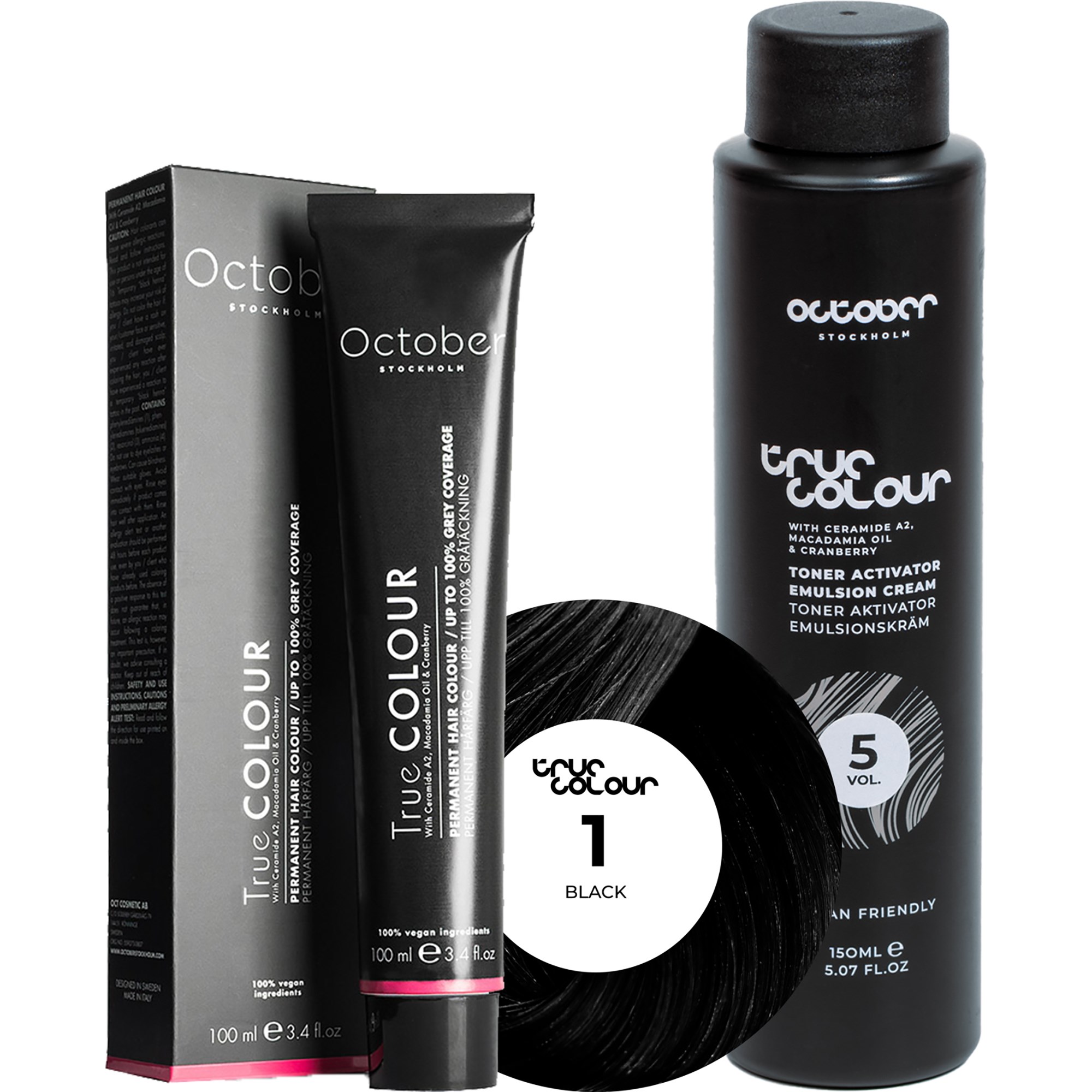 October Stockholm True Colour 5 Vol Colour Activator 150 ml & Col
