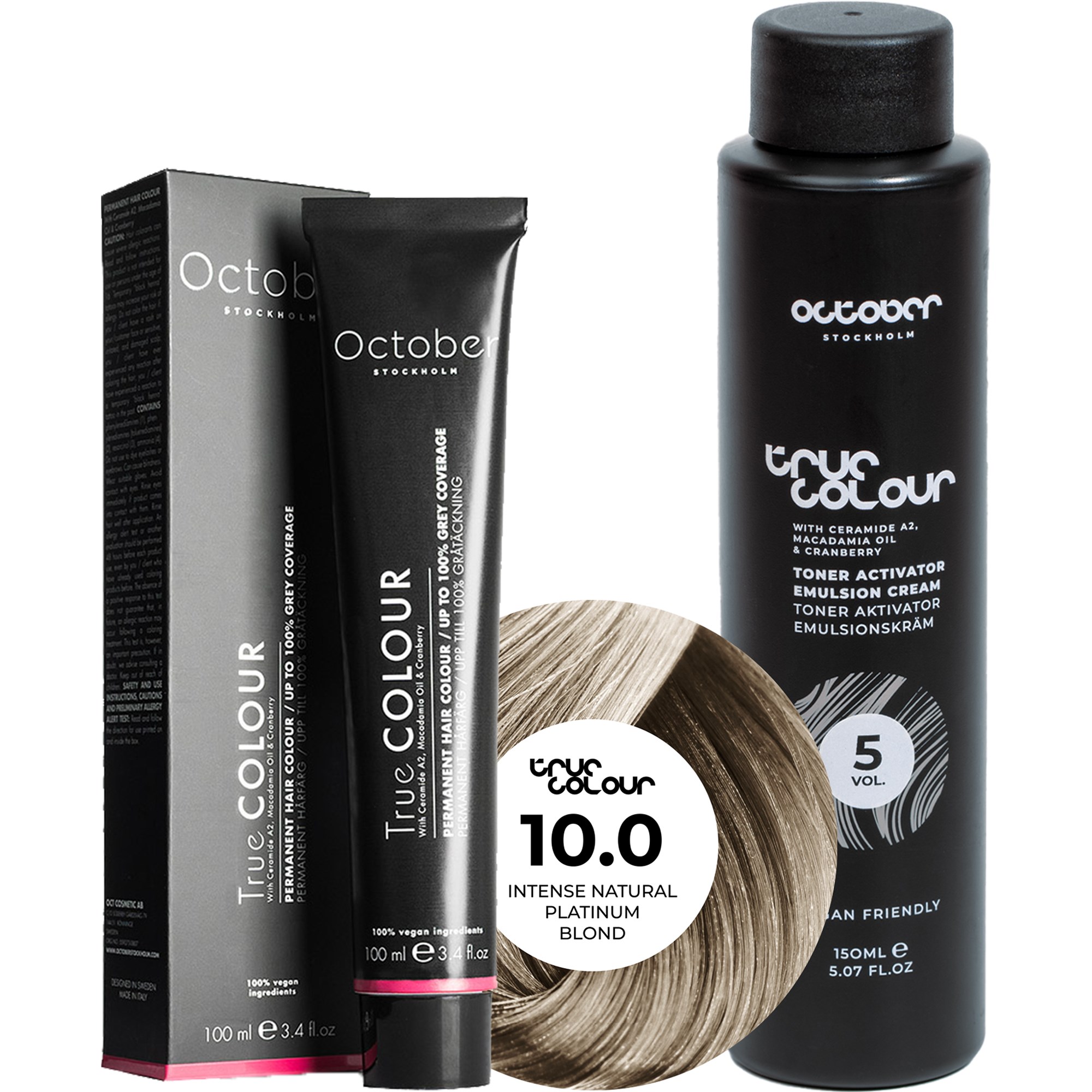 October Stockholm True Colour 5 Vol Colour Activator 150 ml & Col