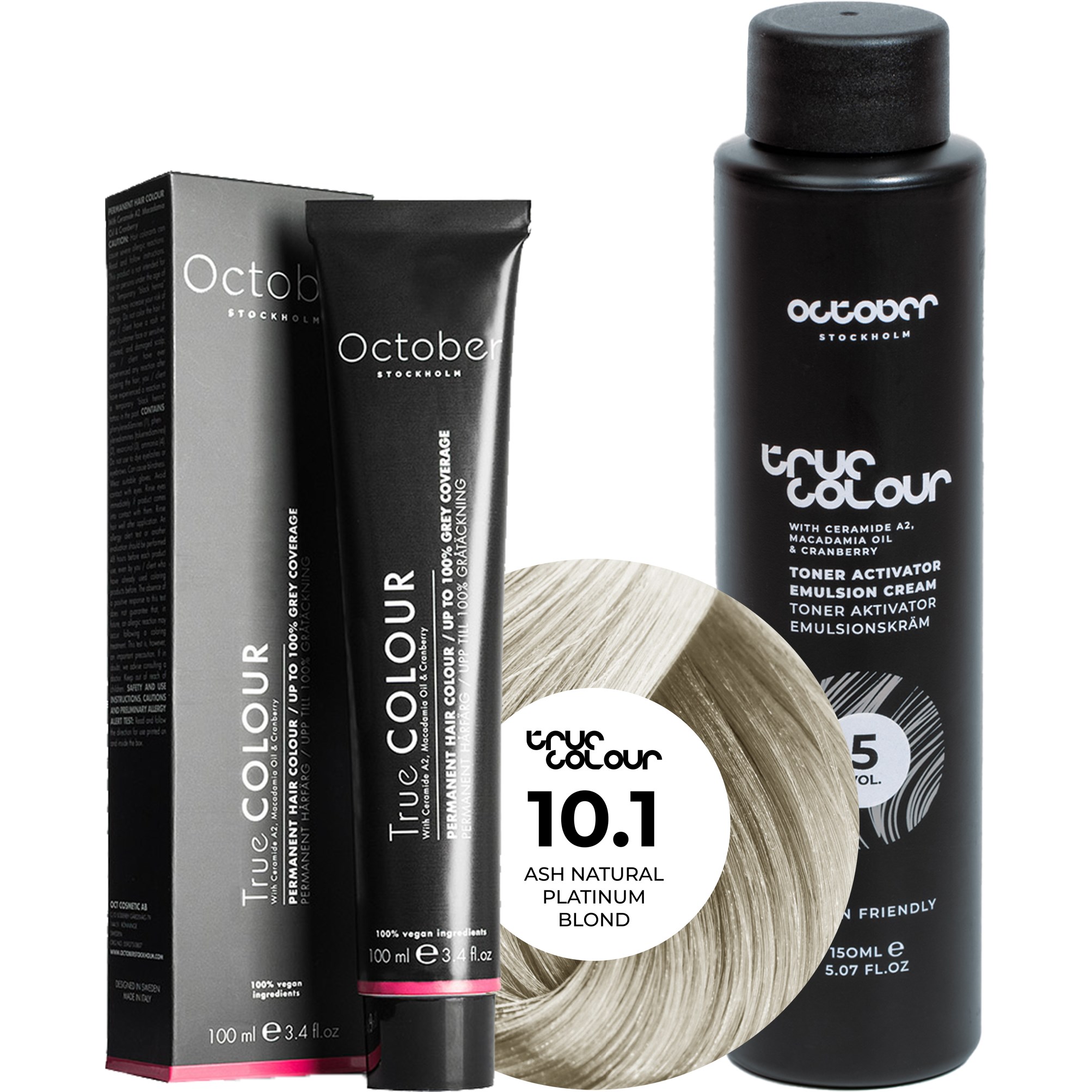 October Stockholm True Colour 5 Vol Colour Activator 150 ml & Col