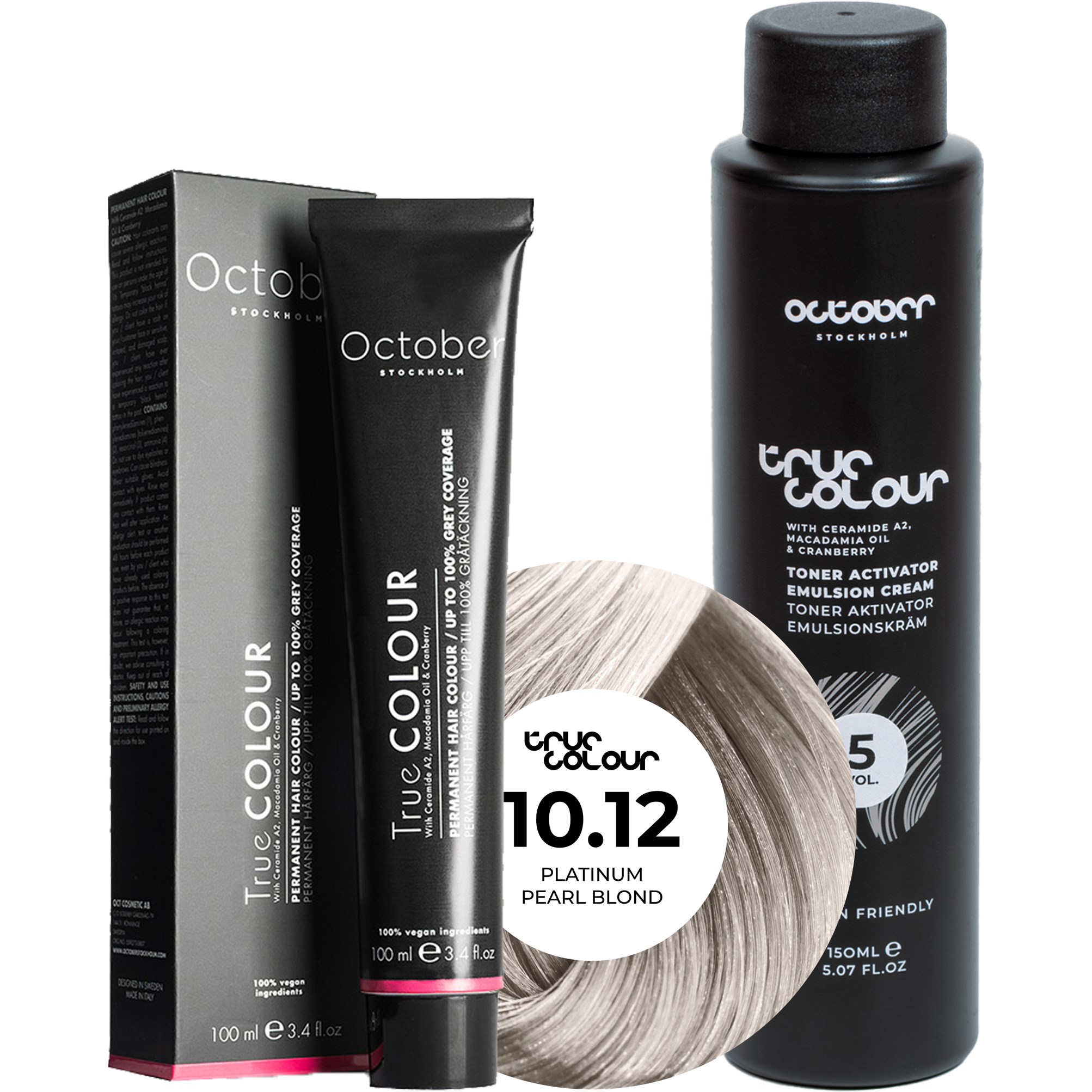 October Stockholm True Colour 5 Vol Colour Activator 150 ml & Col