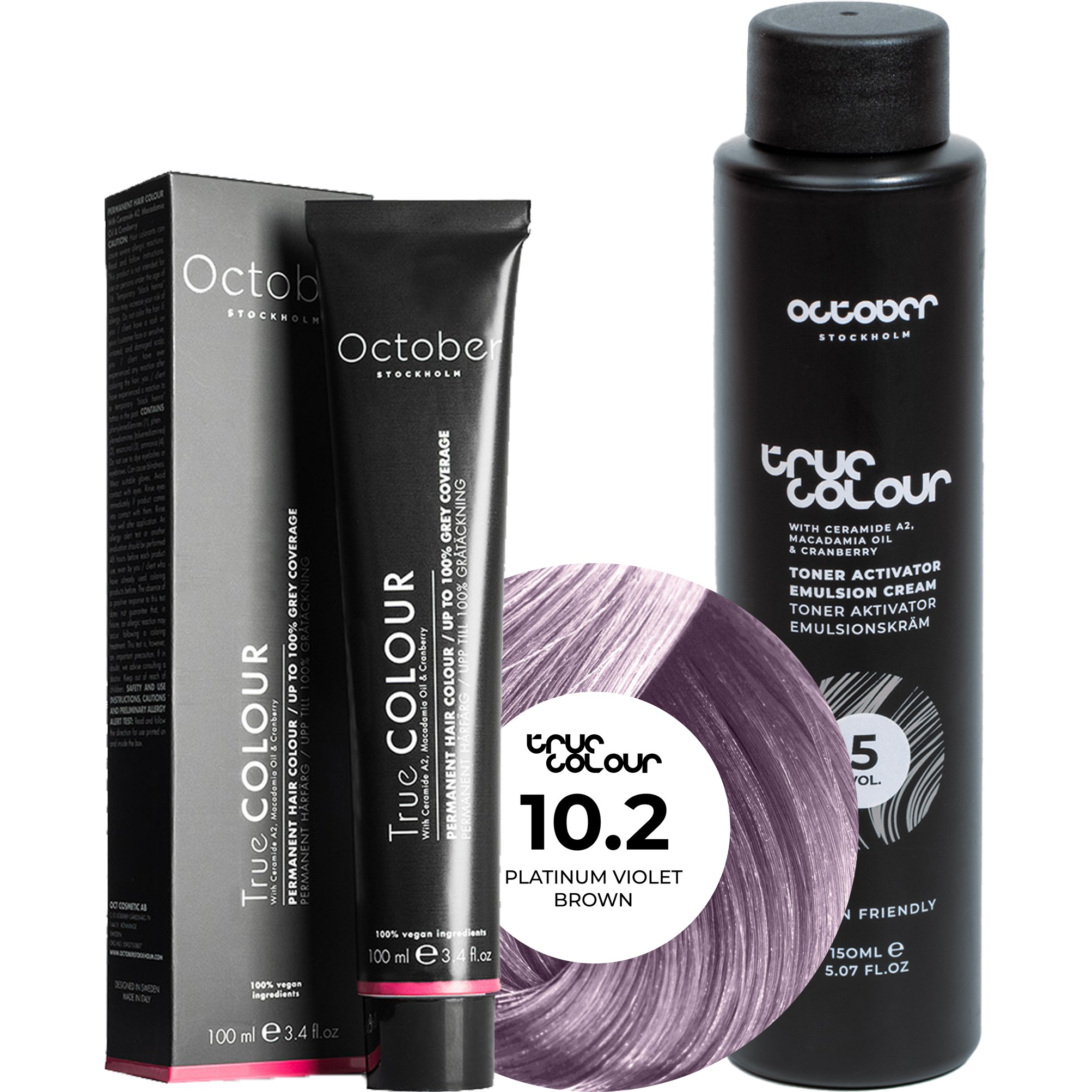 October Stockholm True Colour 5 Vol Colour Activator 150 ml & Col