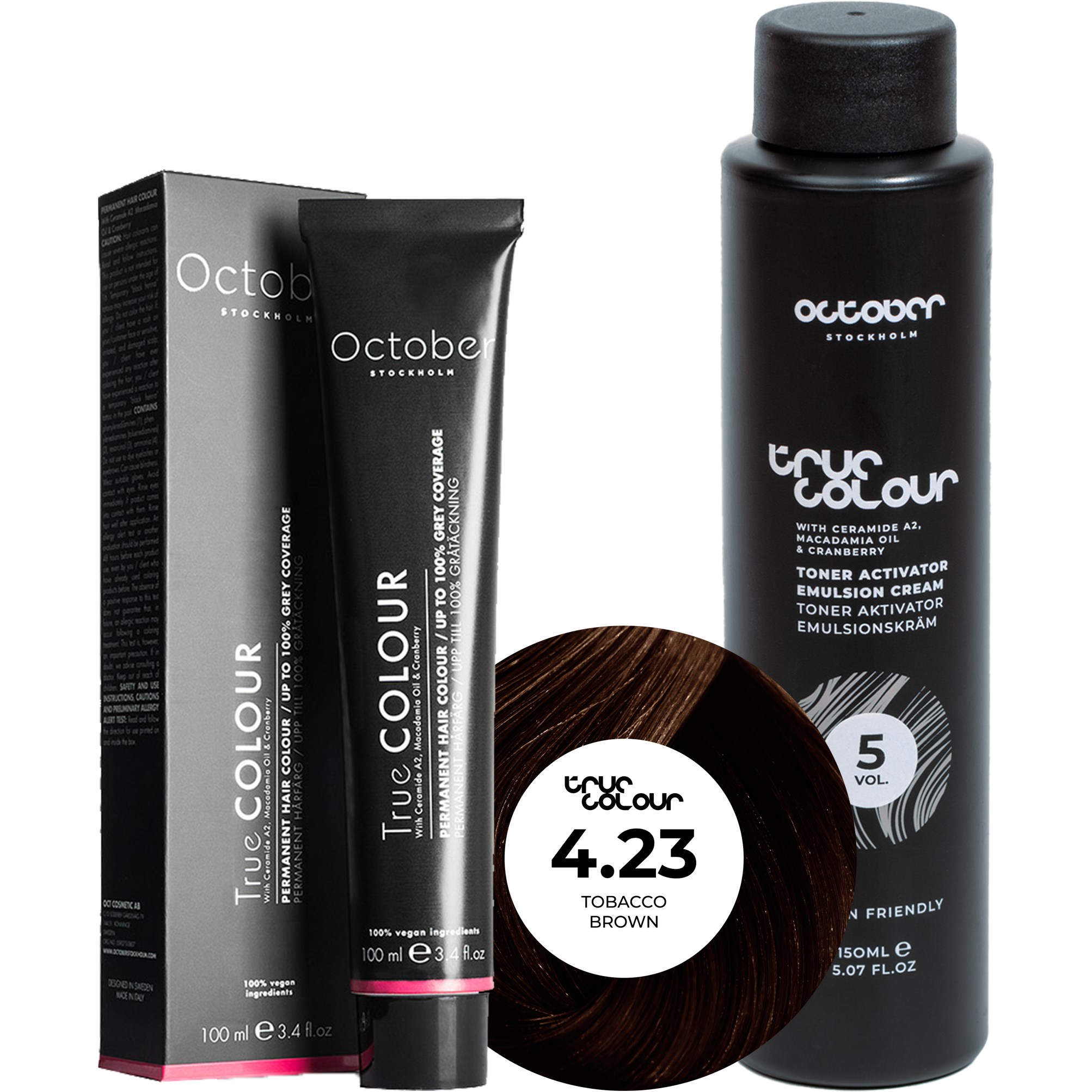 October Stockholm True Colour 5 Vol Colour Activator 150 ml & Col
