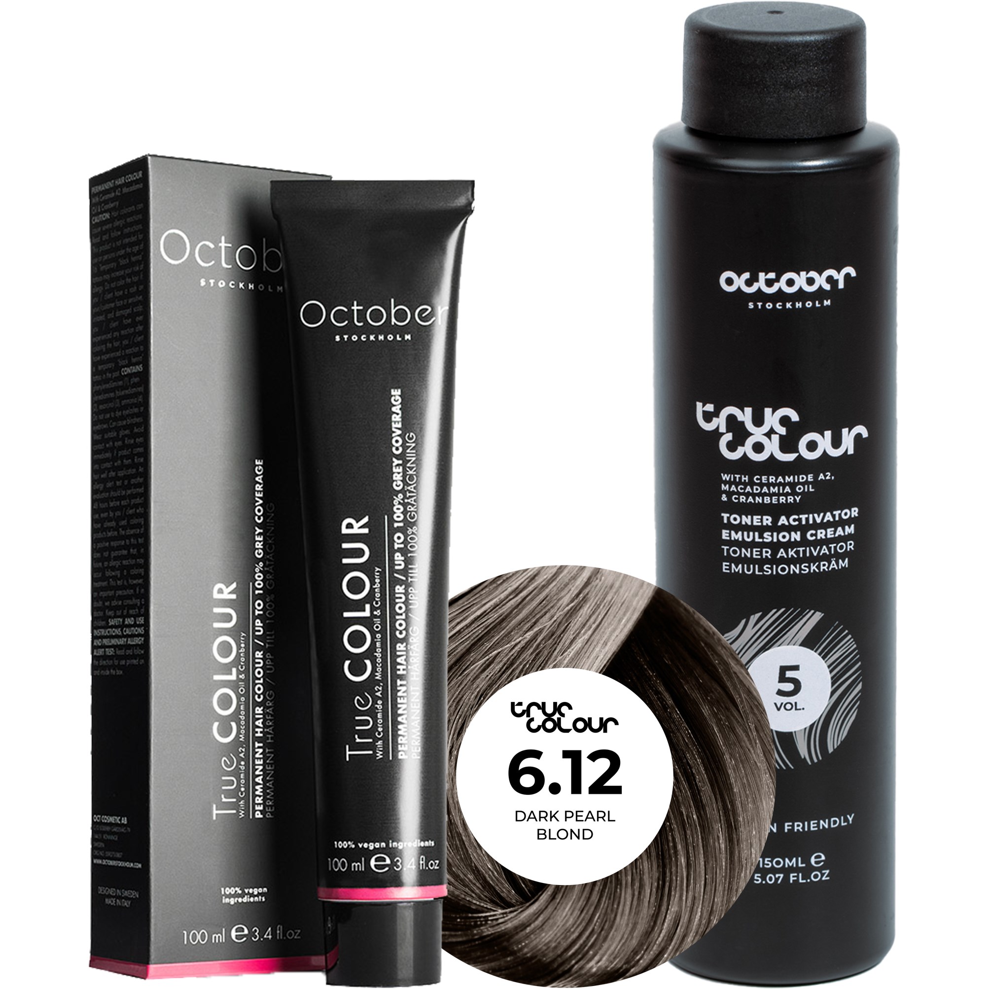 October Stockholm True Colour 5 Vol Colour Activator 150 ml & Col