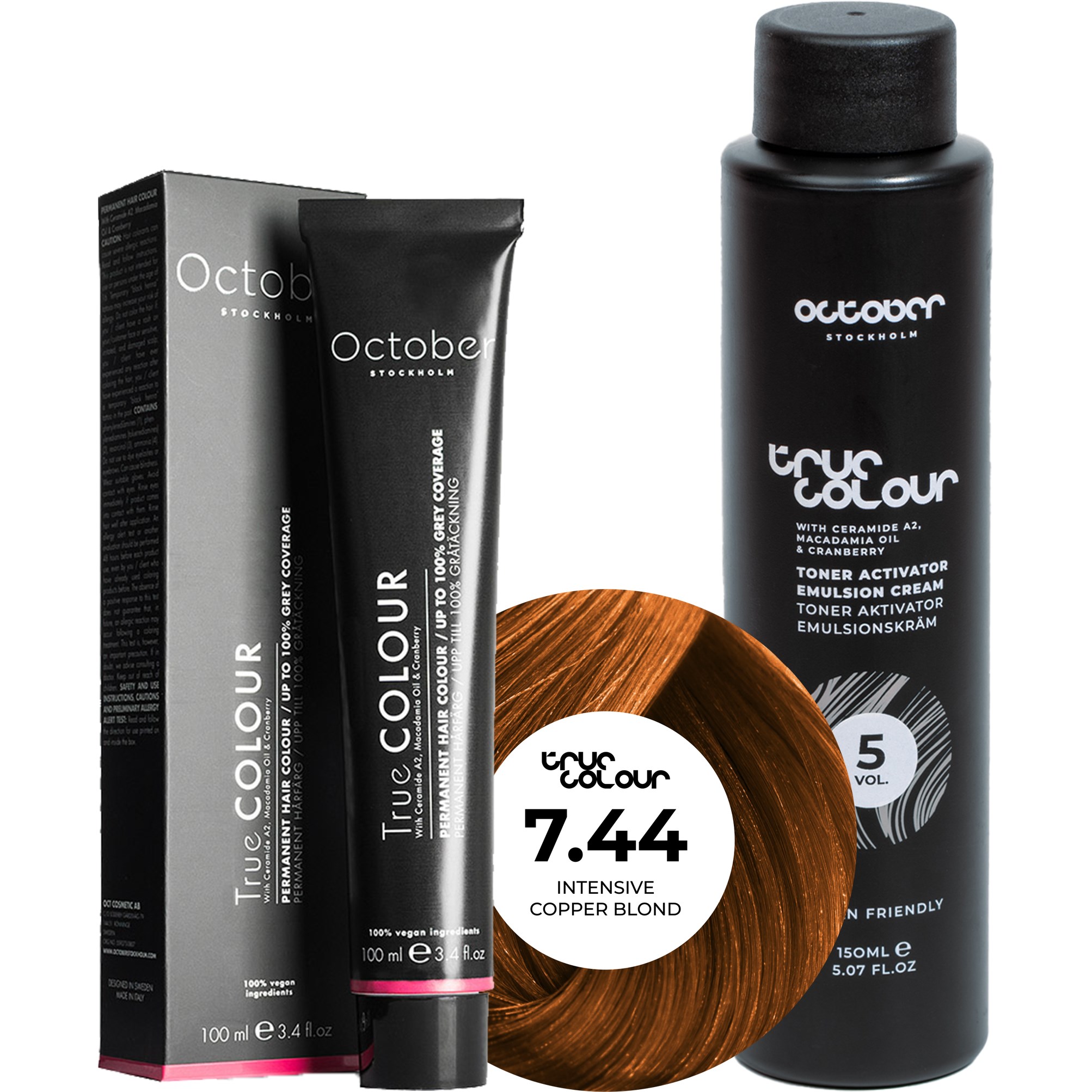 October Stockholm True Colour 5 Vol Colour Activator 150 ml & Col