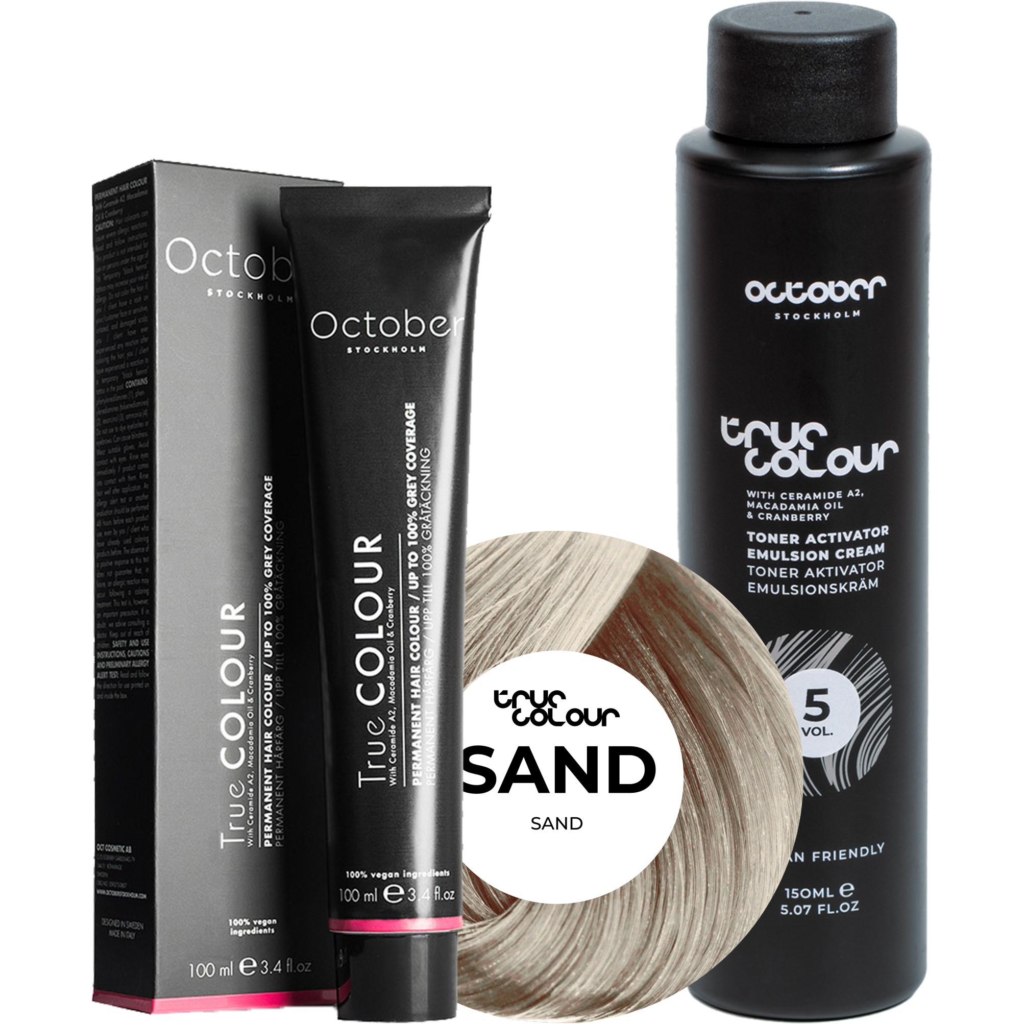 October Stockholm True Colour 5 Vol Colour Activator 150 ml & Col