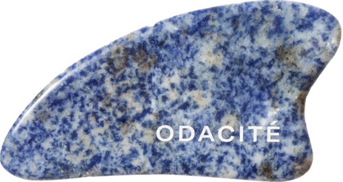 Odacité Crystal Contour Gua Sha Blue Sodalite Beauty Tool