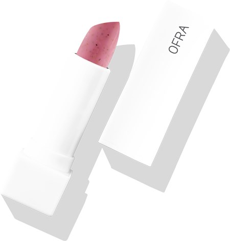 Et rosa leppestift i hvit emballasje med en åpen eske merket 'OPERA' i nærheten.