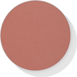 En rund blush med matsch finish.
