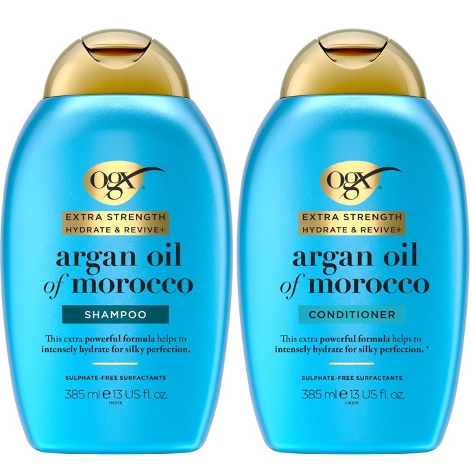 Ogx Hydrate & Revive Argan Oil of Morocco Shampoo 385 ml & Condit