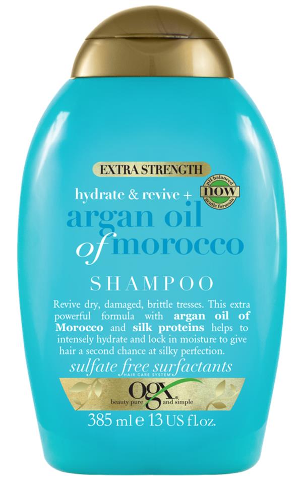 Ogx Argan Extra Strength Shampoo 385ml