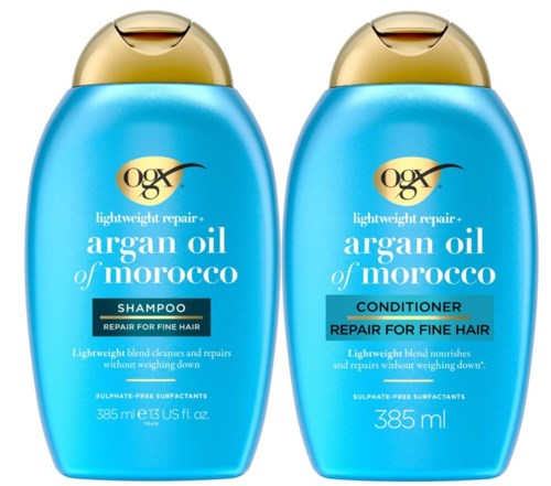 Ogx Argan Oil Lightweight Shampoo 385 ml & Conditioner 385 ml